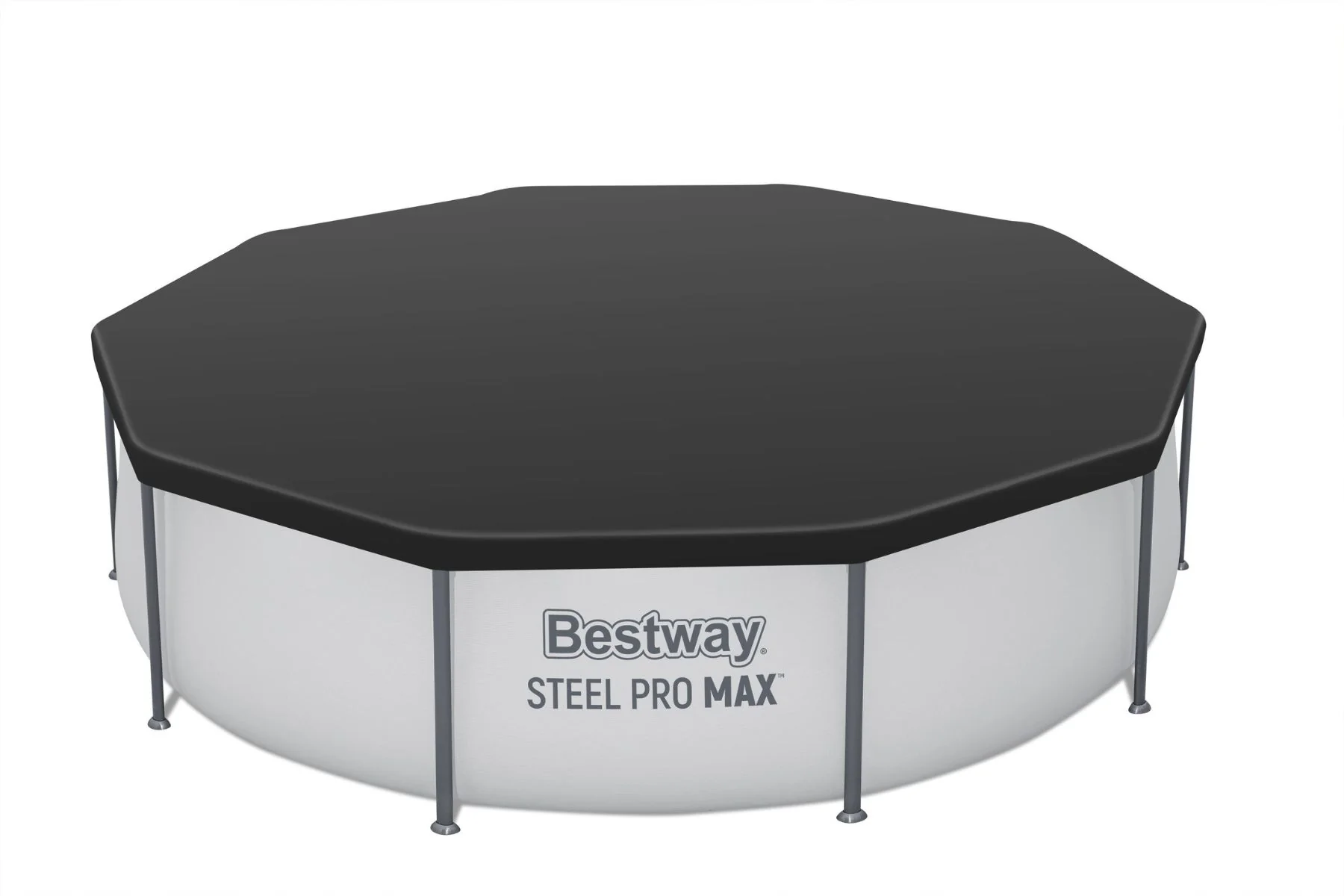10ft Round Pool Cover for Steel Pro Above Ground Pools - Image 3