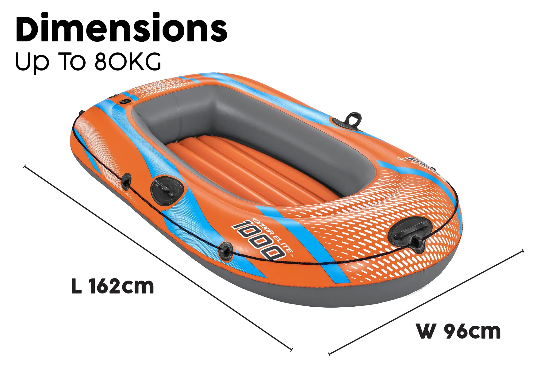 1 Person Inflatable Boat Set Kondor Elite 1000 - Image 9