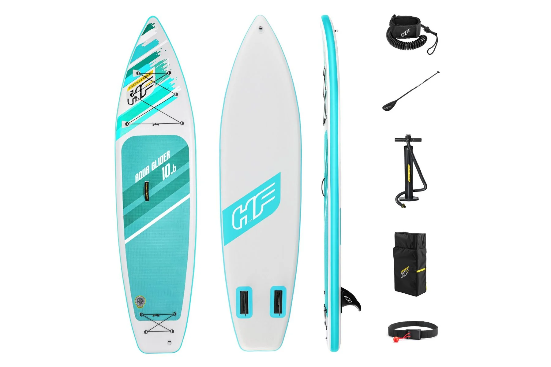 Hydro-Force 10ft 6" Inflatable Paddle Board SUP Set - Aqua Glider - Outlet - Image 3