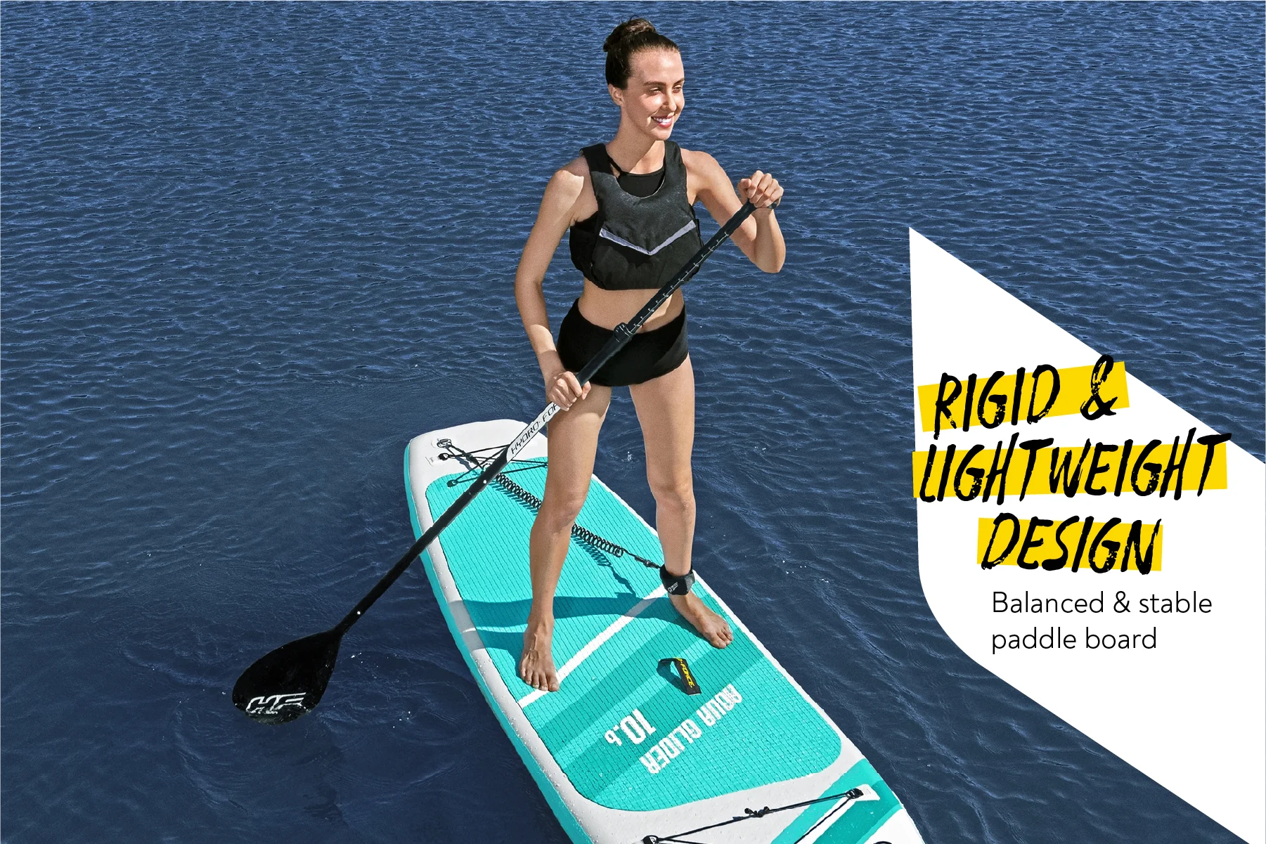 Hydro-Force 10ft 6" Inflatable Paddle Board SUP Set - Aqua Glider - Outlet - Image 5
