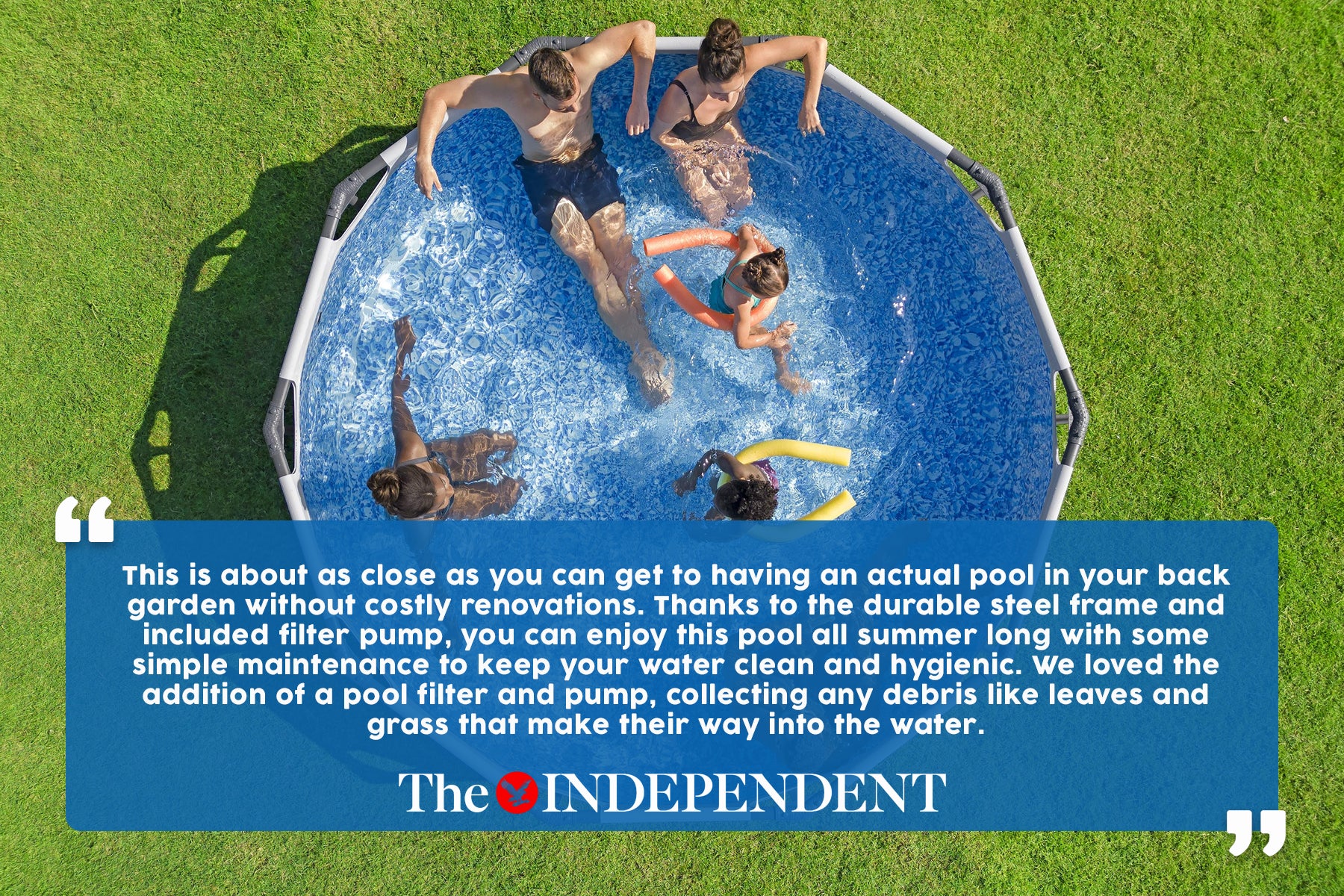 10ft x 30in Grey Round Steel Pro Max Above Ground Pool Set - Image 5