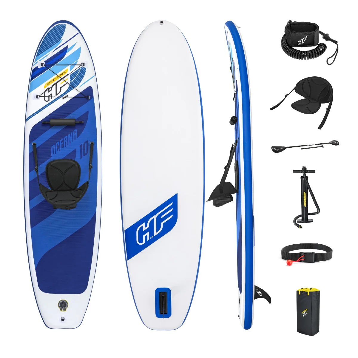 Hydro-Force 10ft Inflatable Paddle Board/ Kayak Set Oceana - Outlet - Image 2