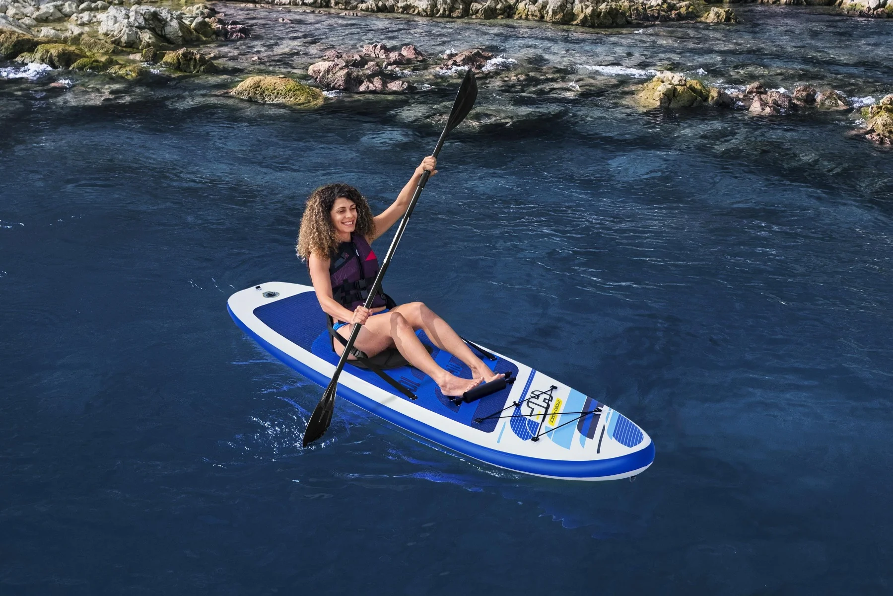 Hydro-Force 10ft Inflatable Paddle Board/ Kayak Set Oceana - Outlet - Image 7