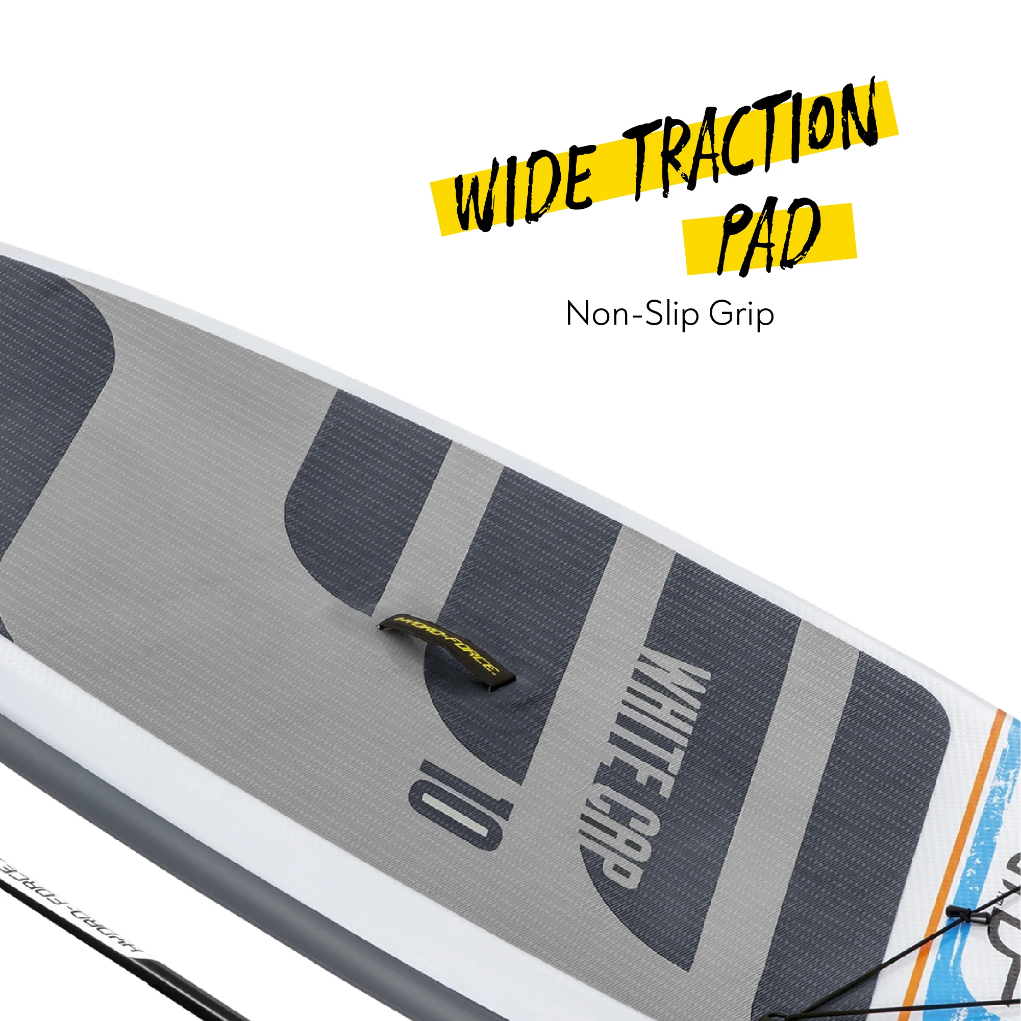 Hydro-Force 10ft Inflatable Paddle Board SUP Set - White Cap - Outlet - Image 6