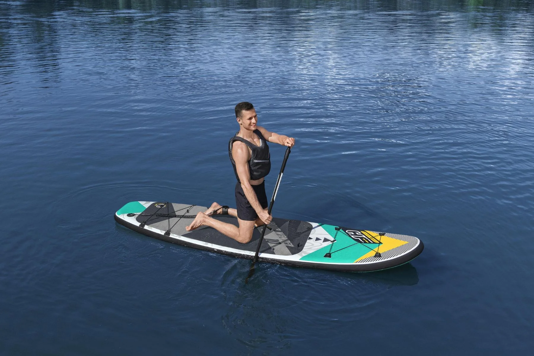 Hydro-Force 10ft Inflatable Paddle Board/ Kayak Set - Aqua Wander - Image 5