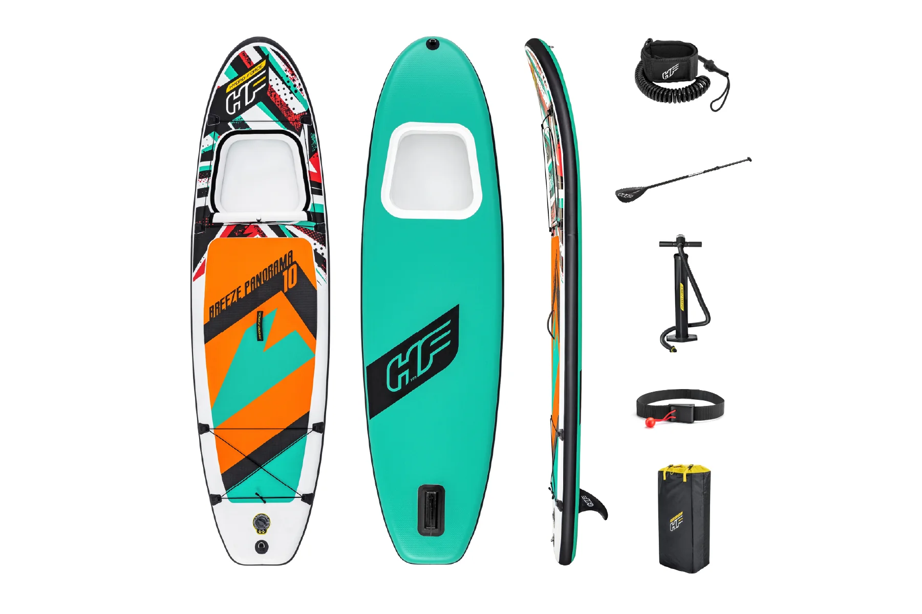 Hydro-Force 10ft Inflatable Paddle Board SUP Set - Breeze Panorama - Image 3