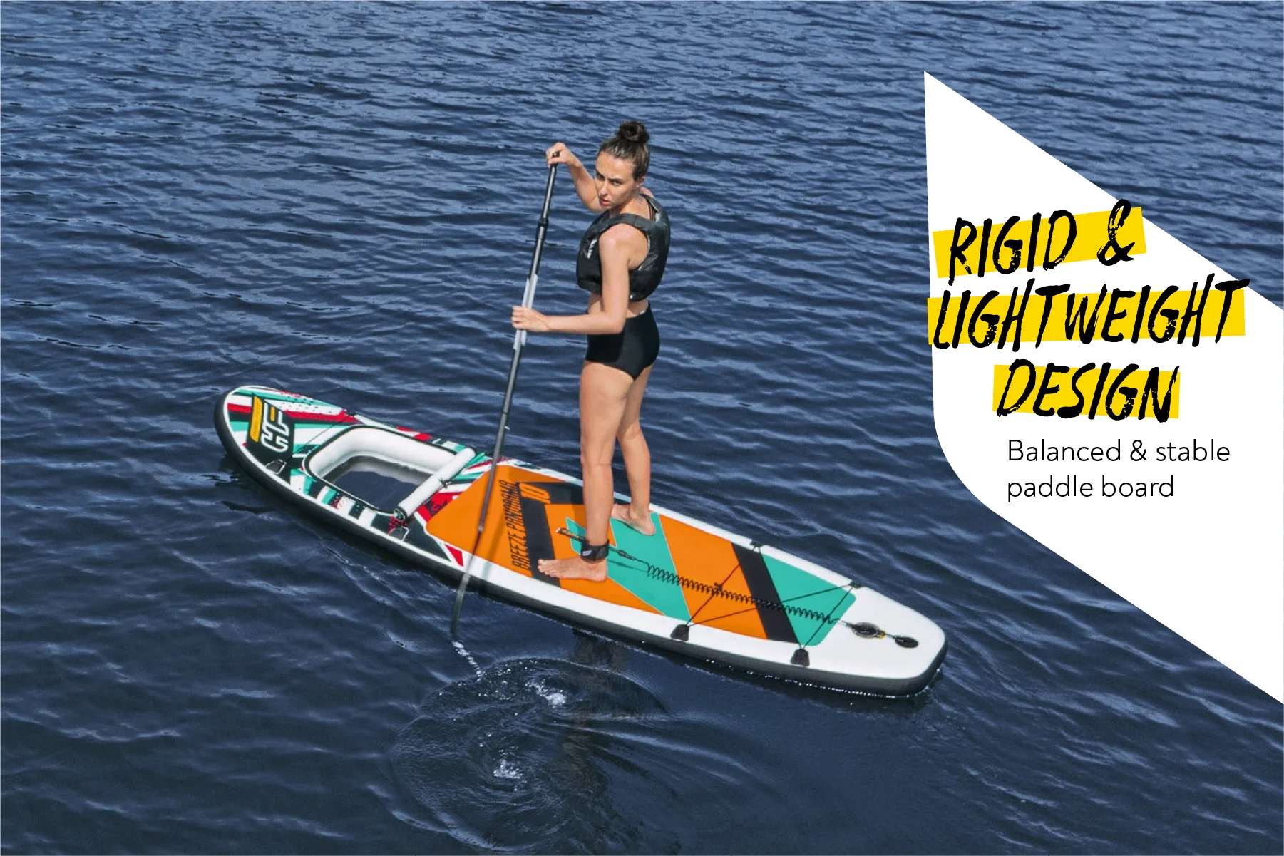 Hydro-Force 10ft Inflatable Paddle Board SUP Set - Breeze Panorama - Image 5