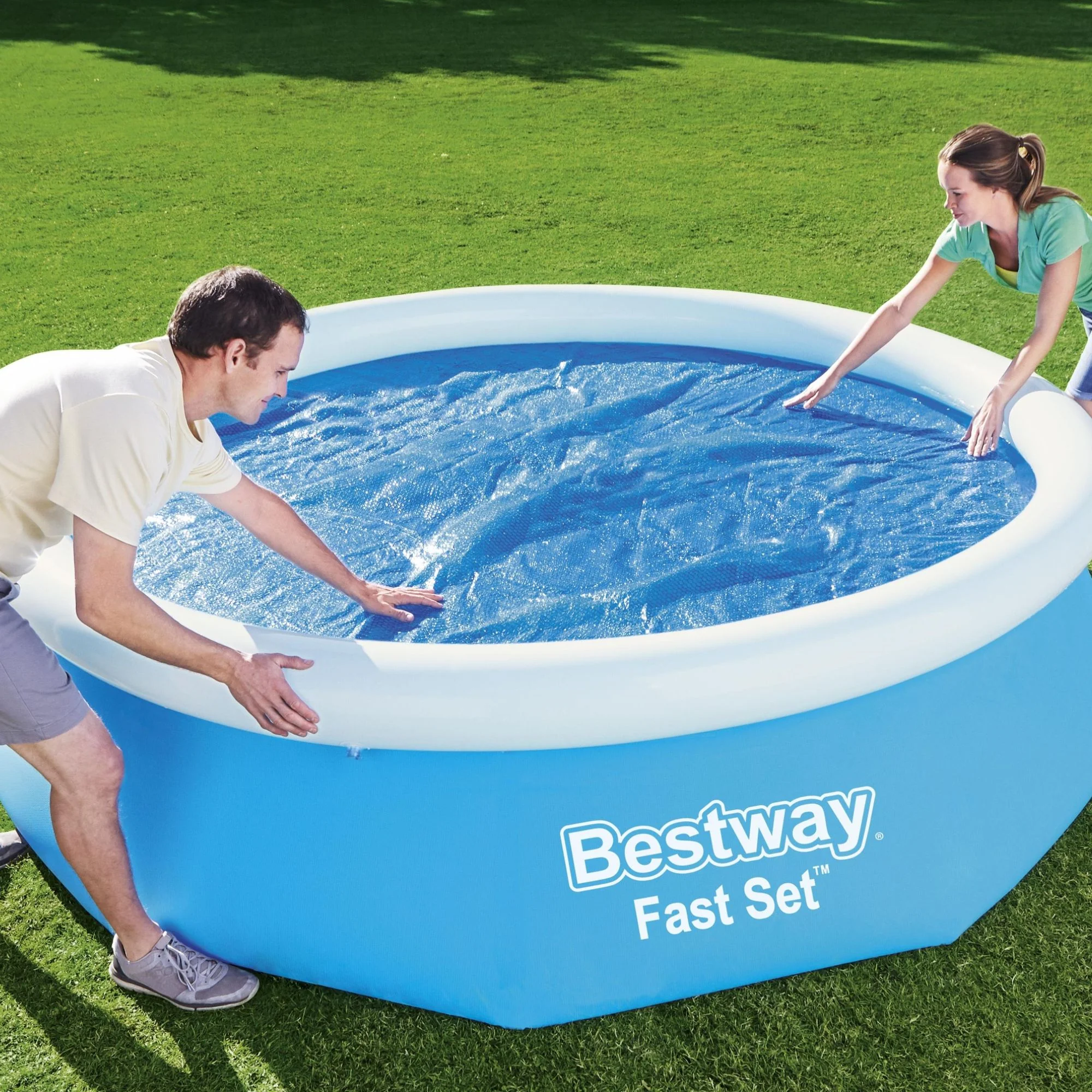 10ft Solar Pool Cover for Steel Pro Max Above Ground Pool - Image 2