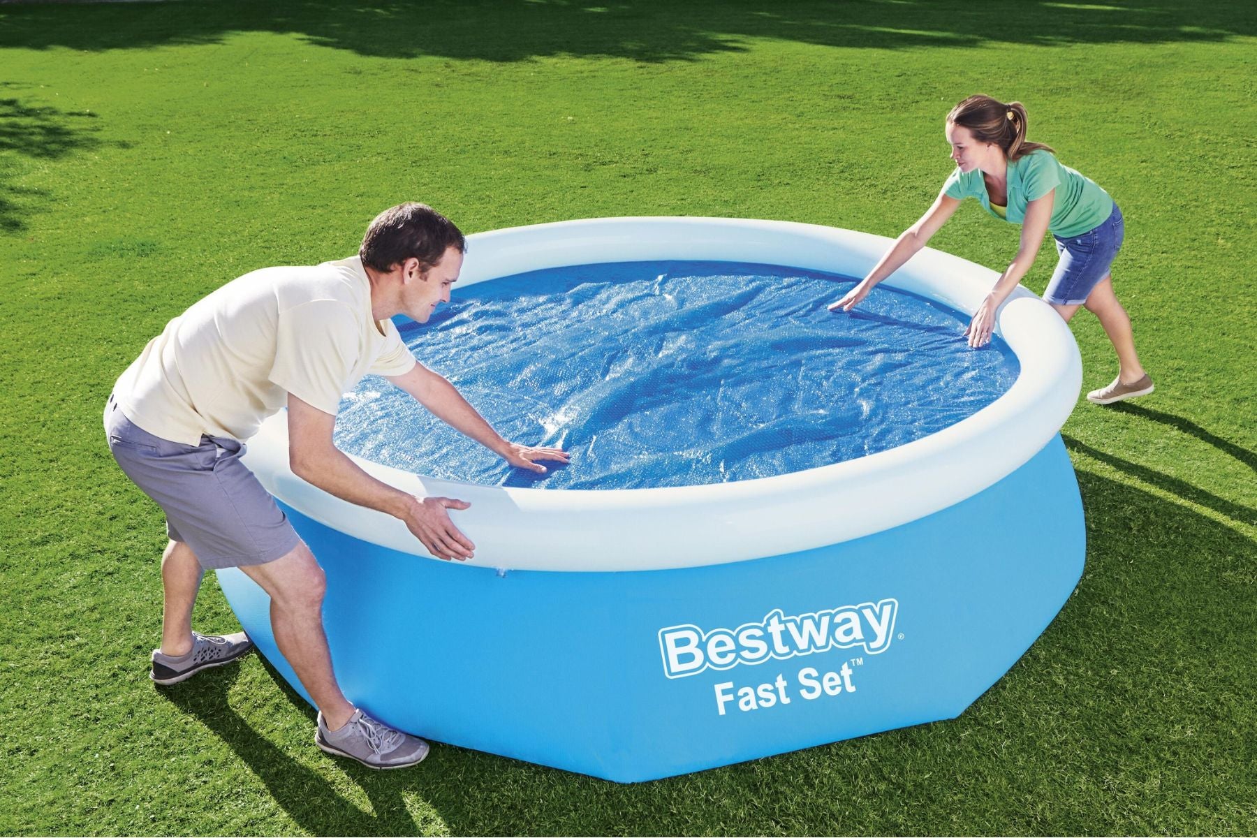 10ft Solar Pool Cover for Steel Pro Max Above Ground Pool - Image 4