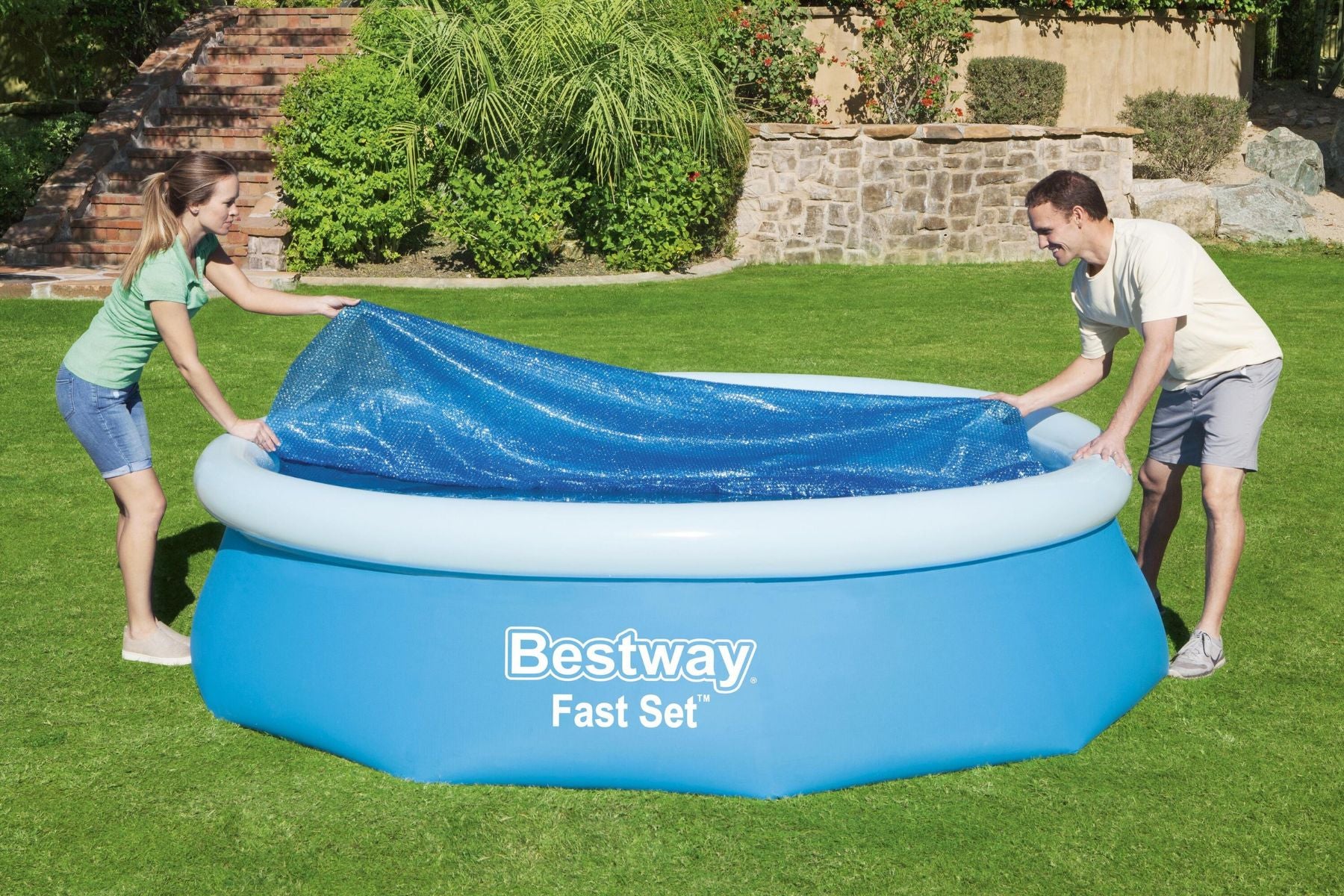 10ft Solar Pool Cover for Steel Pro Max Above Ground Pool - Image 5