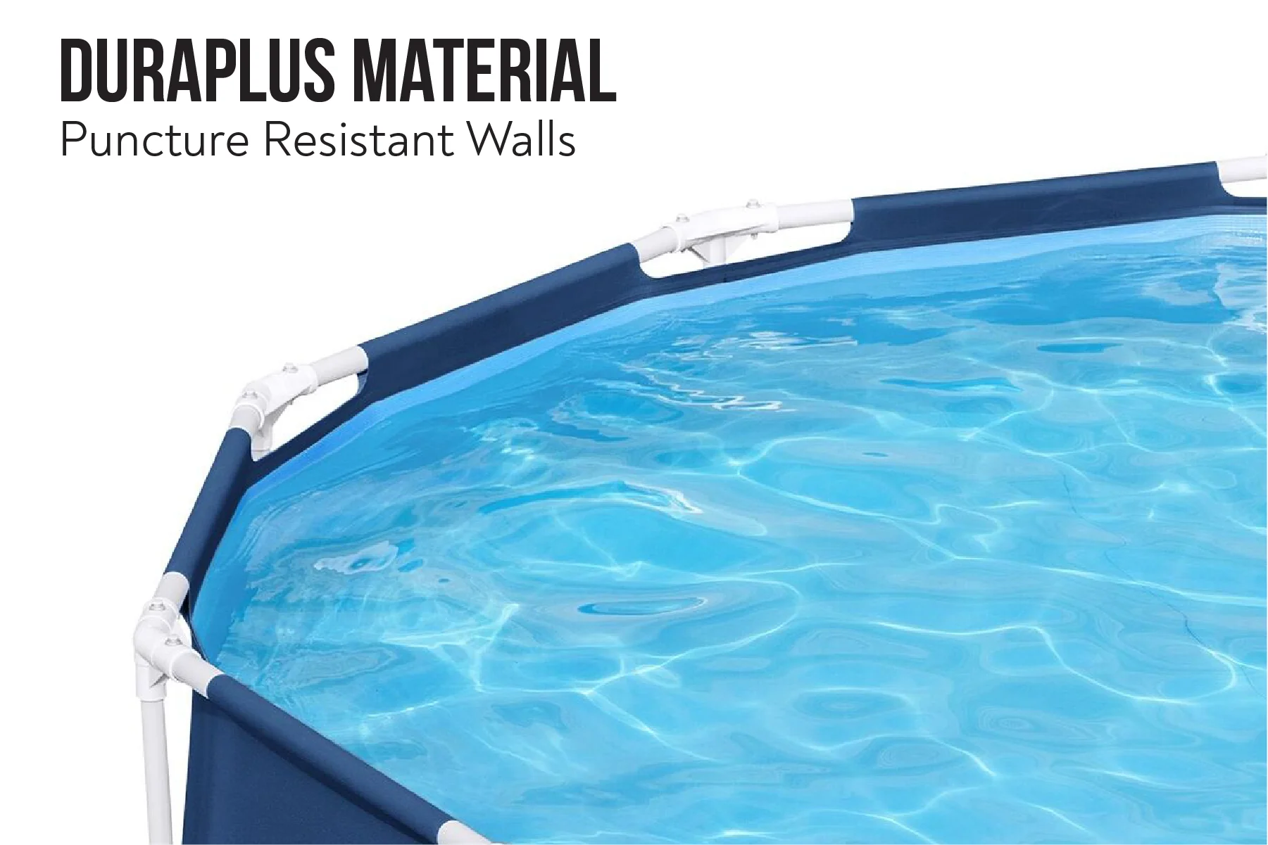 10ft x 30in Navy Blue Round Steel Pro Above Ground Pool Set - Image 5