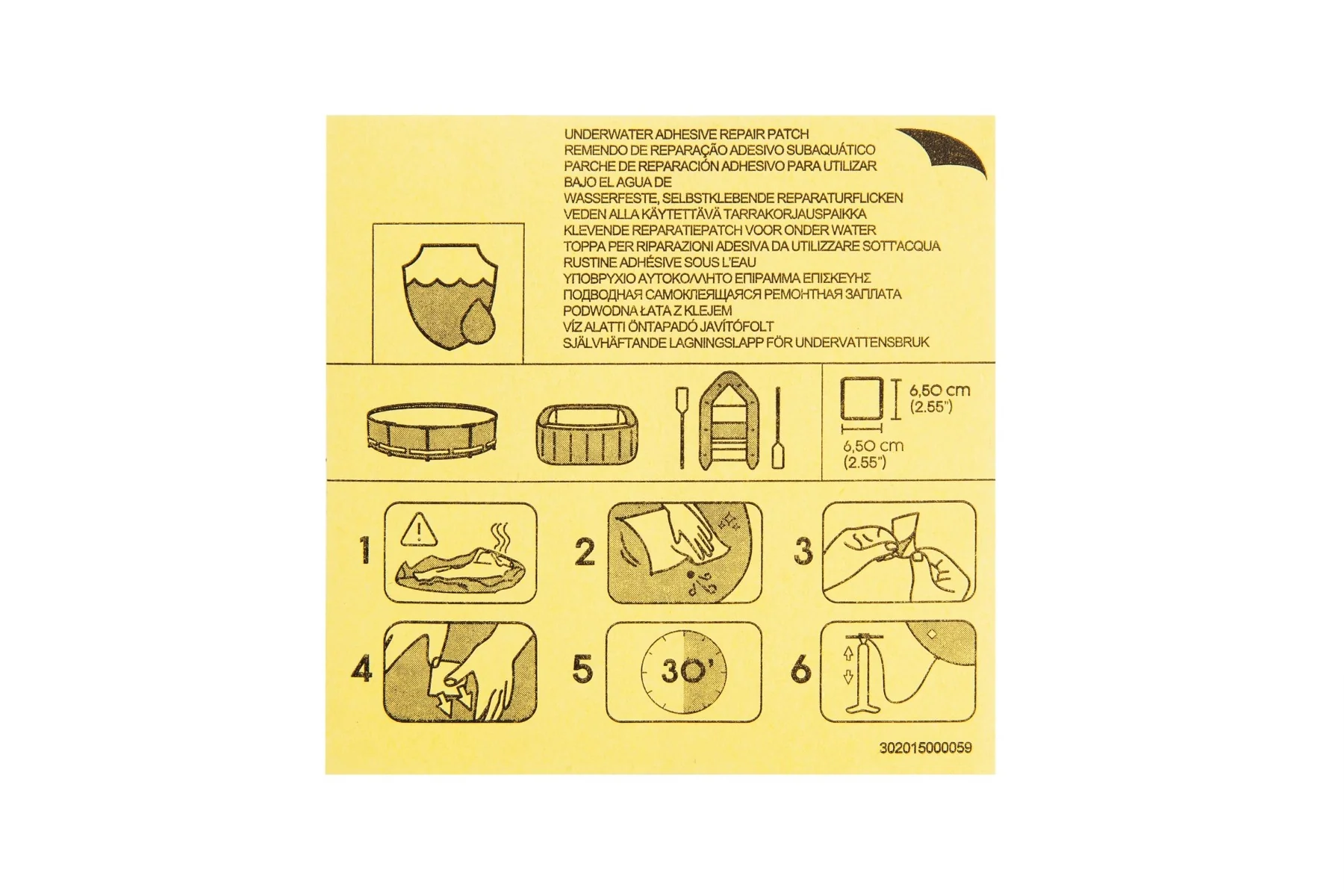 10 Underwater Adhesive Repair Patch for Above Ground Pools - Image 2