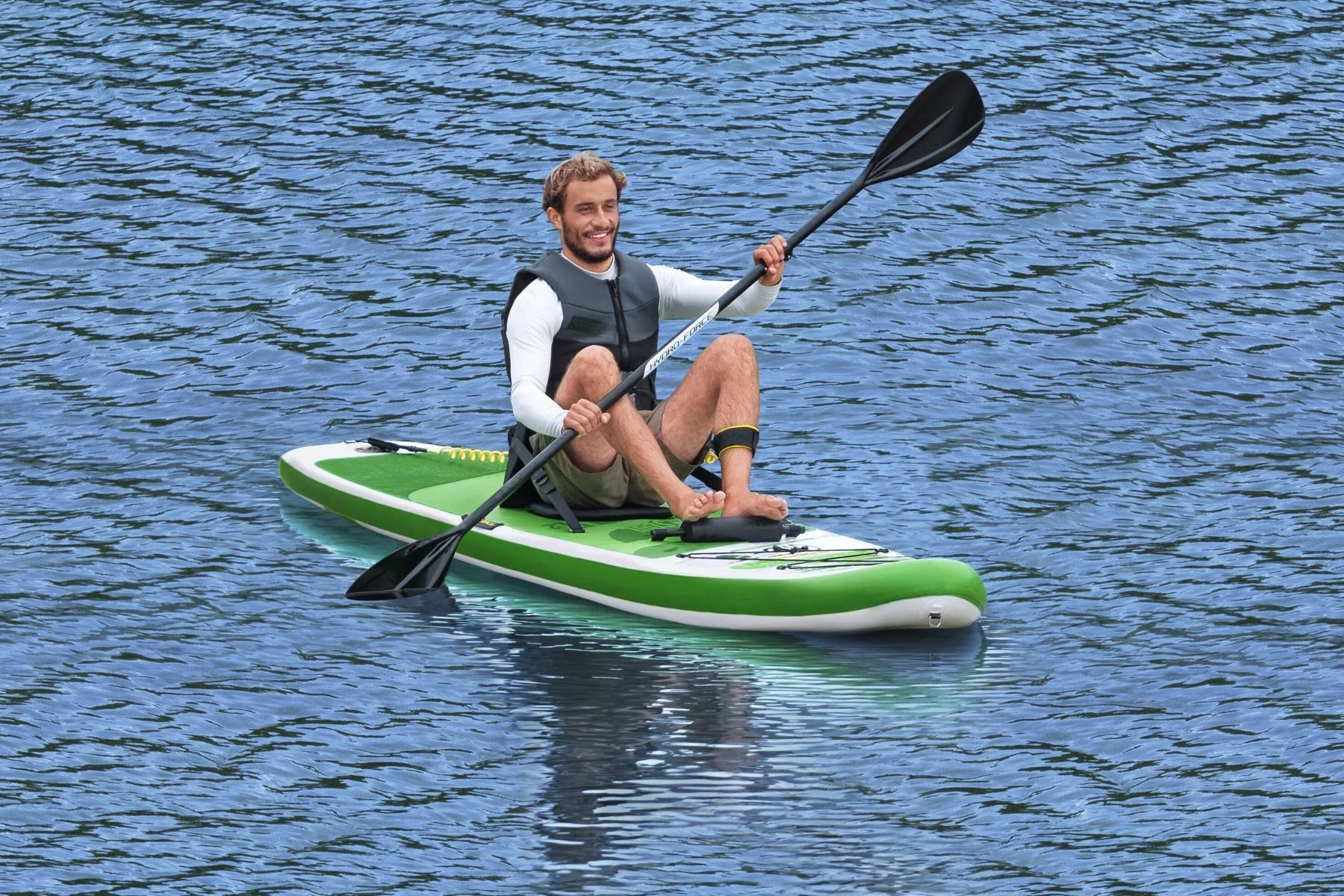 Hydro-Force 11ft  2" Inflatable Paddle Board/Kayak Set - Freesoul Tech - Image 4