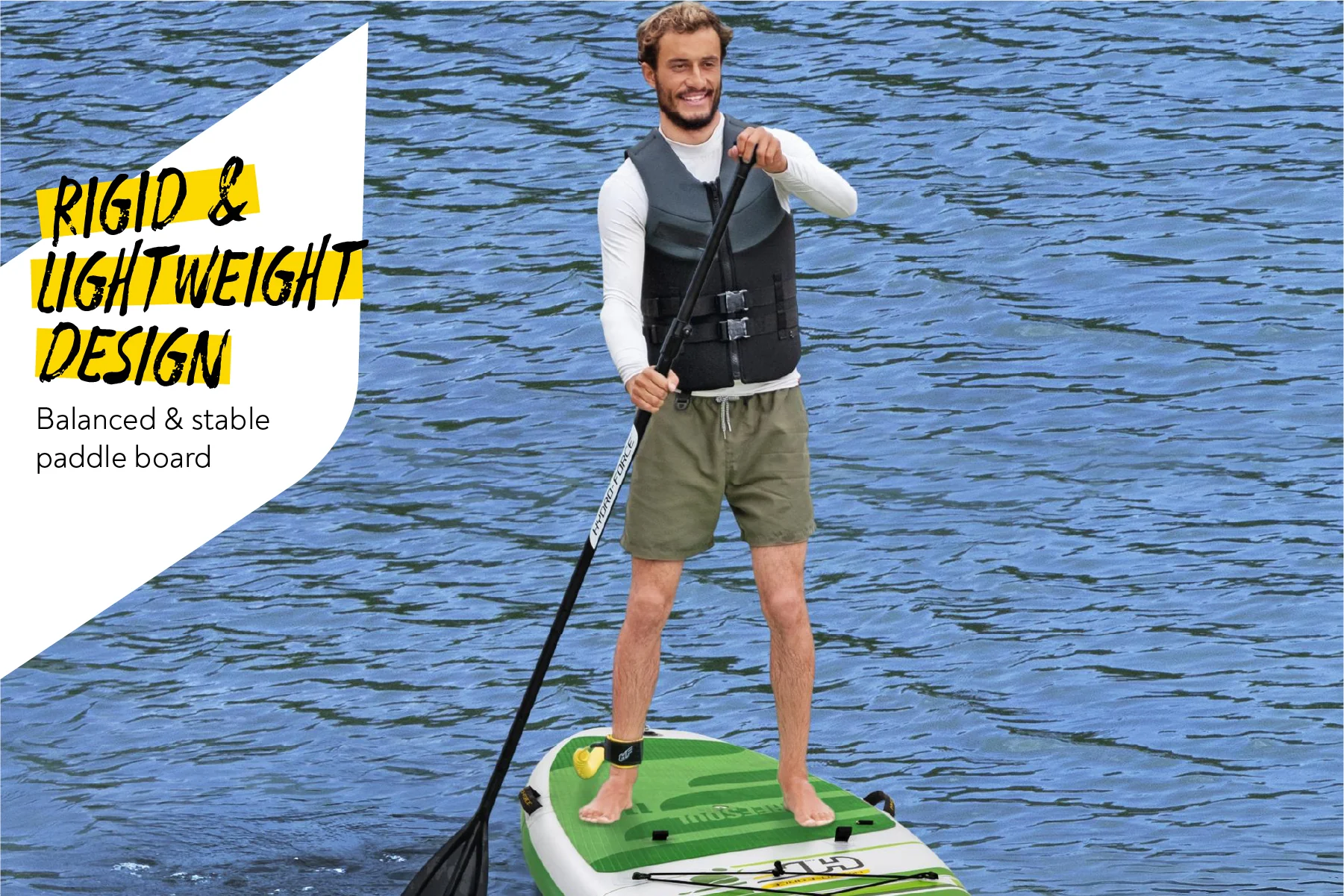 Hydro-Force 11ft  2" Inflatable Paddle Board/Kayak Set - Freesoul Tech - Image 5