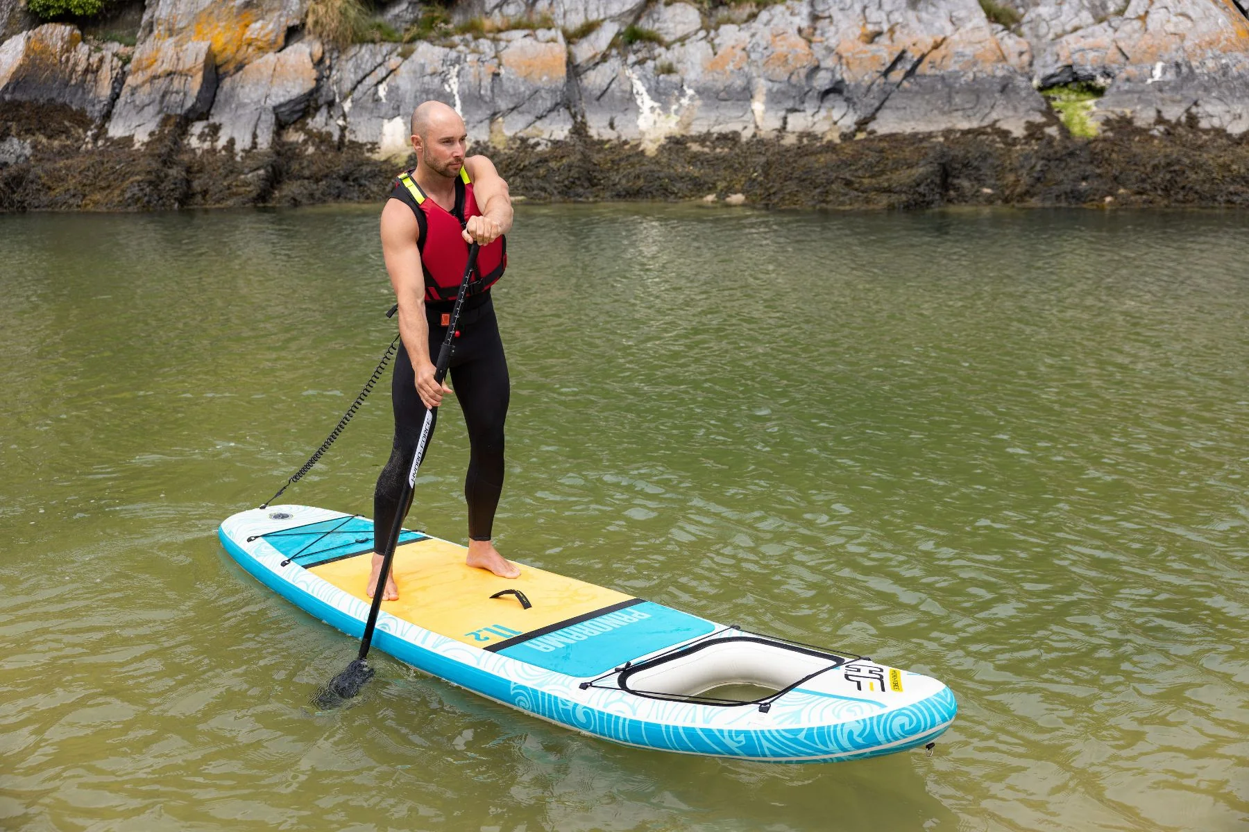 Hydro-Force 11ft Inflatable Paddle Board SUP Set - Panorama - Image 4