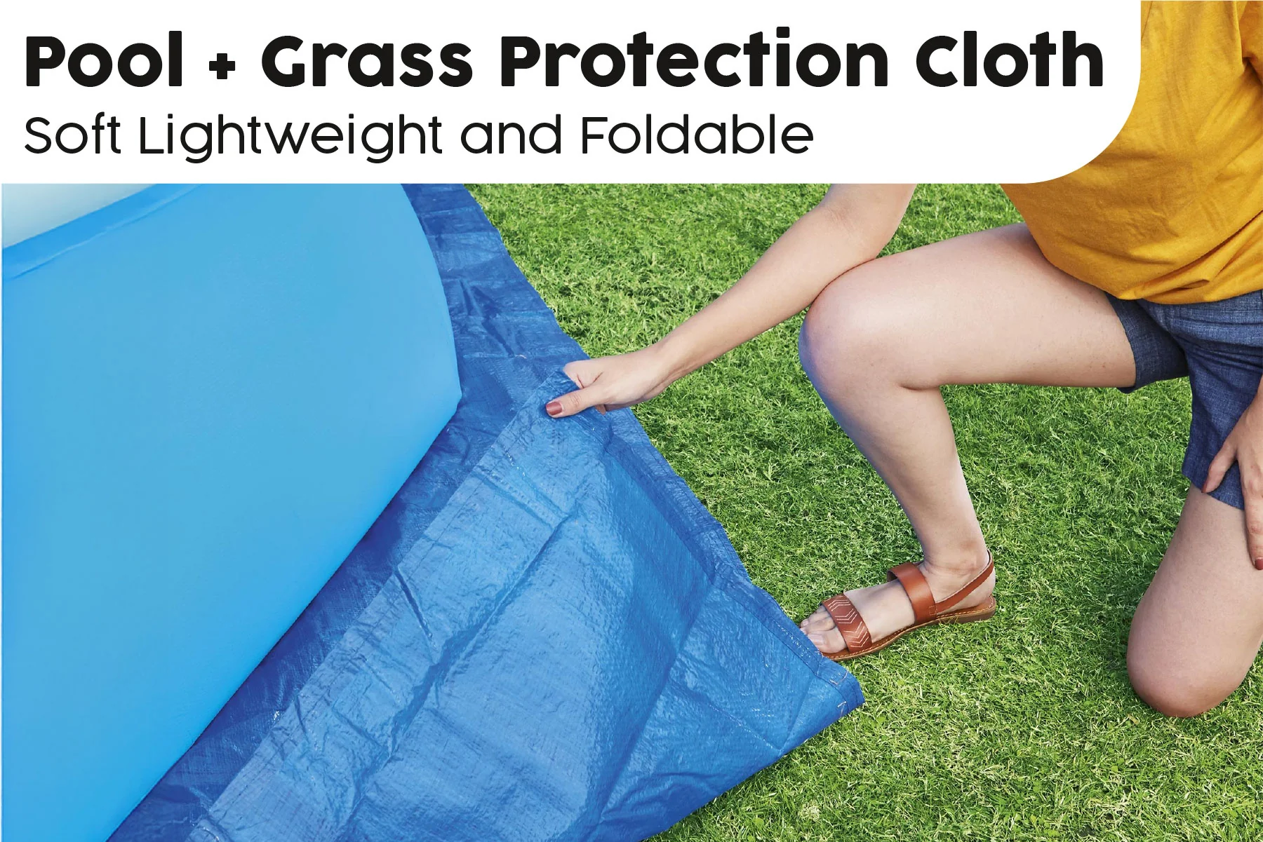 11ft Pool Ground Sheet for Inflatable Fast Set Pools - Image 5
