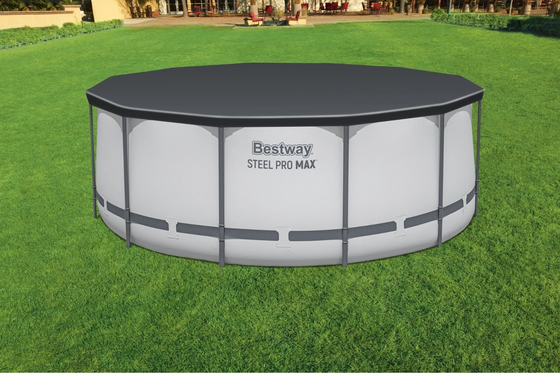 12ft Pool Cover For Steel Pro Max Above Ground Pools - Image 4