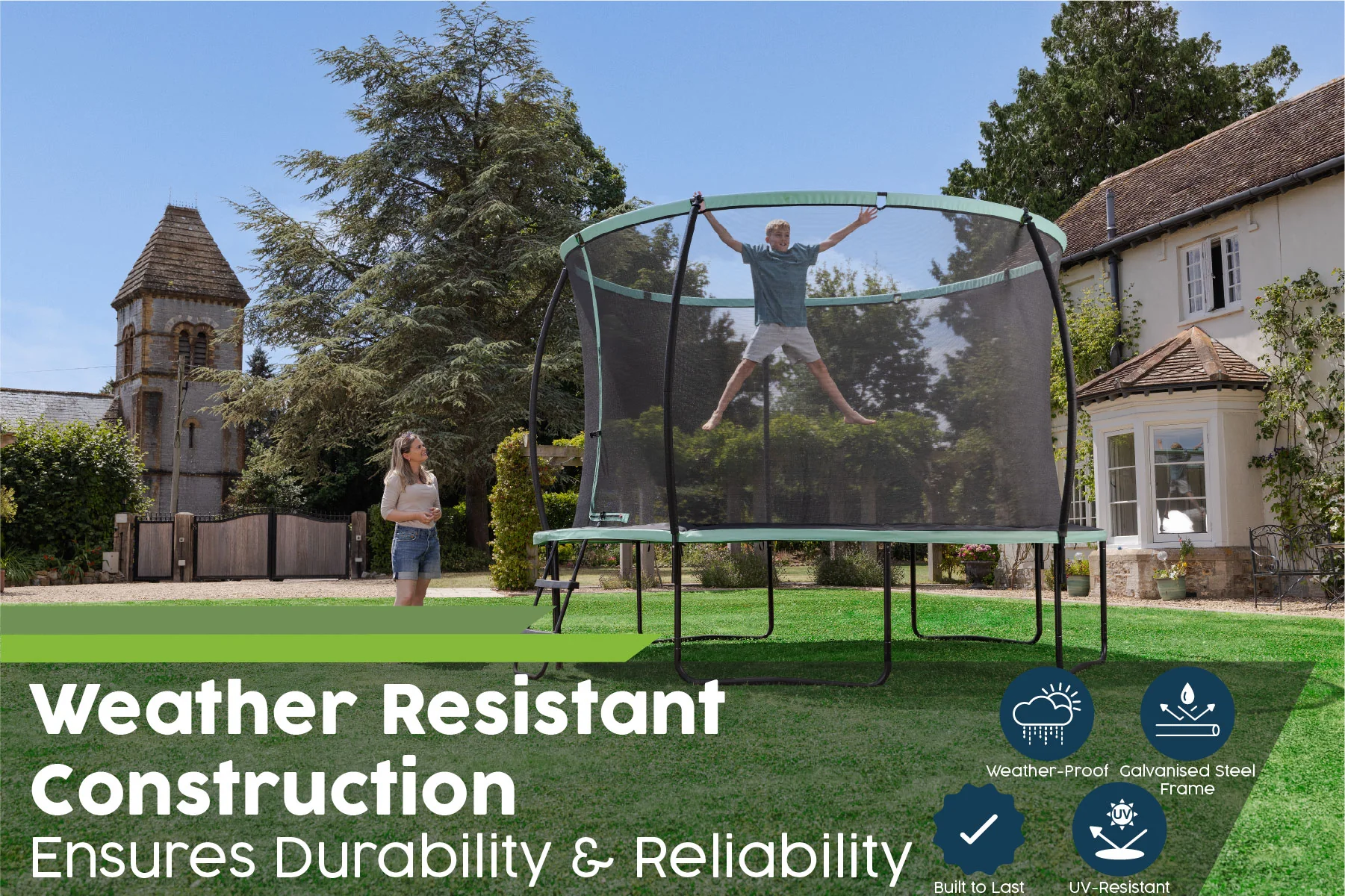 Xtreme Air 12ft Trampoline, Ladder & Enclosure - Image 5