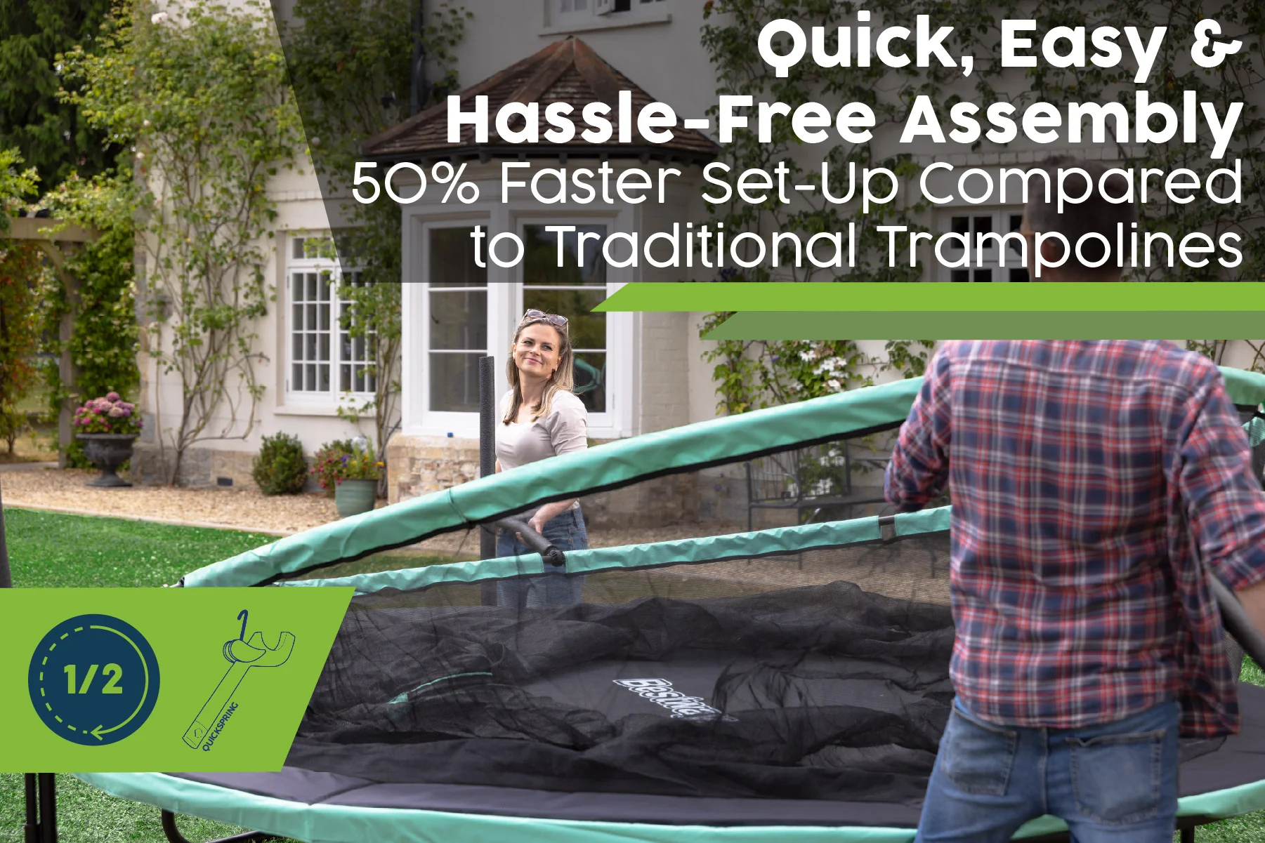 Xtreme Air 10ft Trampoline, Ladder & Enclosure - Image 9