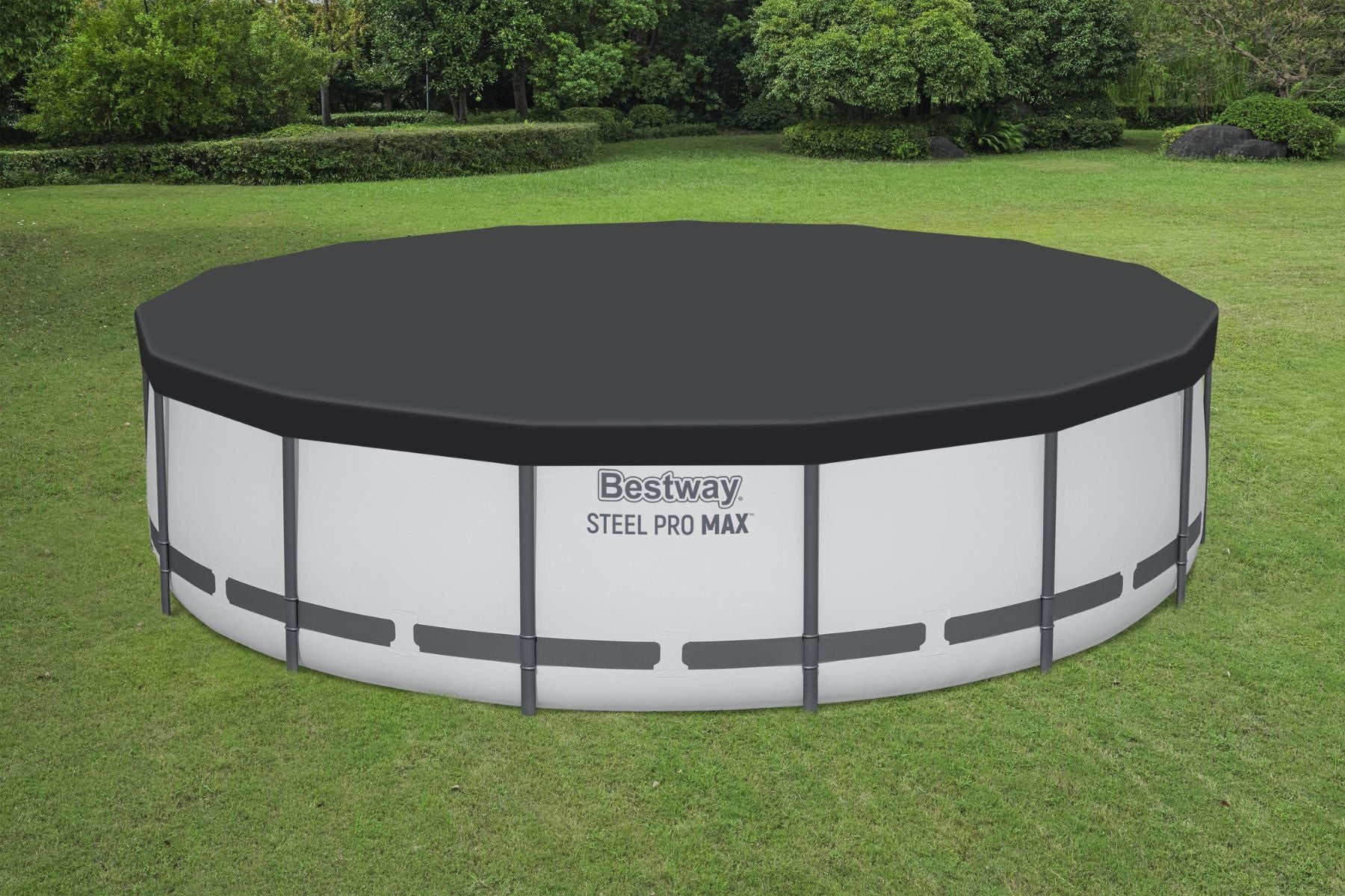 15ft Round Pool Cover for Steel Pro Max Above Ground Pools - Image 4