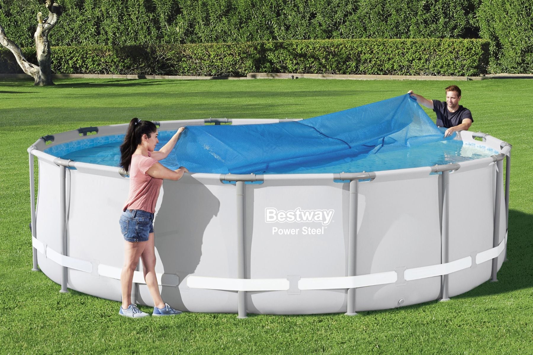 16/18ft Solar Pool Cover for Steel Pro Max Above Ground Pool - Image 4