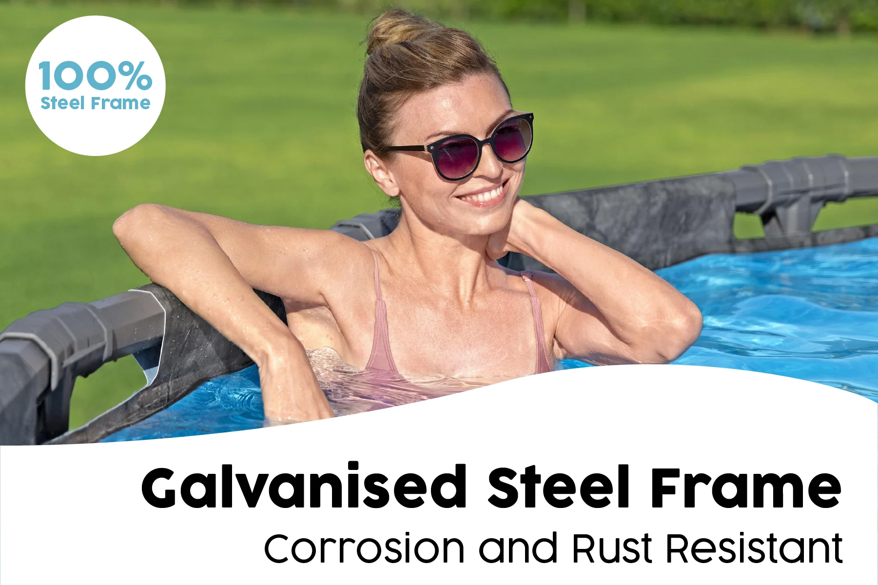 18ft x 52in Grey Round APX 365 Above Ground Pool Set - Image 7