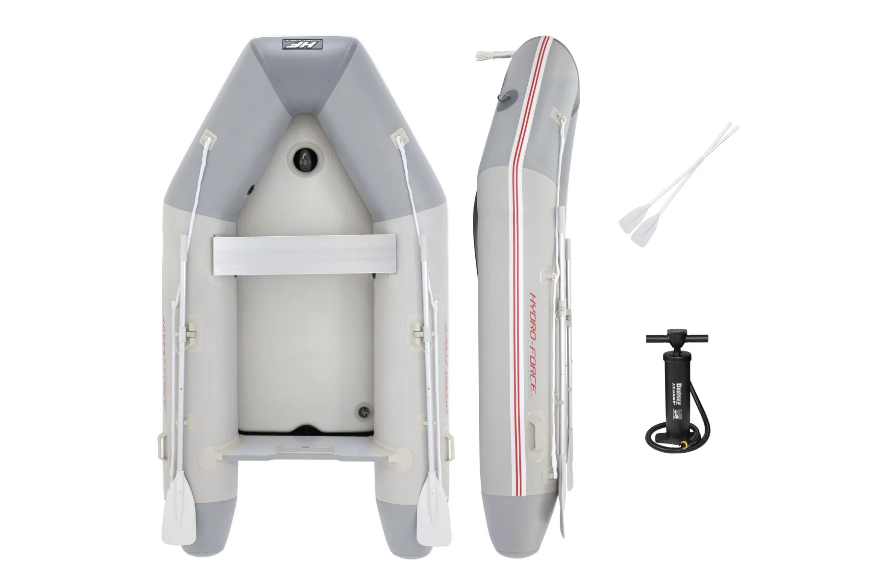 Hydro-Force 4 Person Inflatable Sport Boat Set - Caspian - Image 3