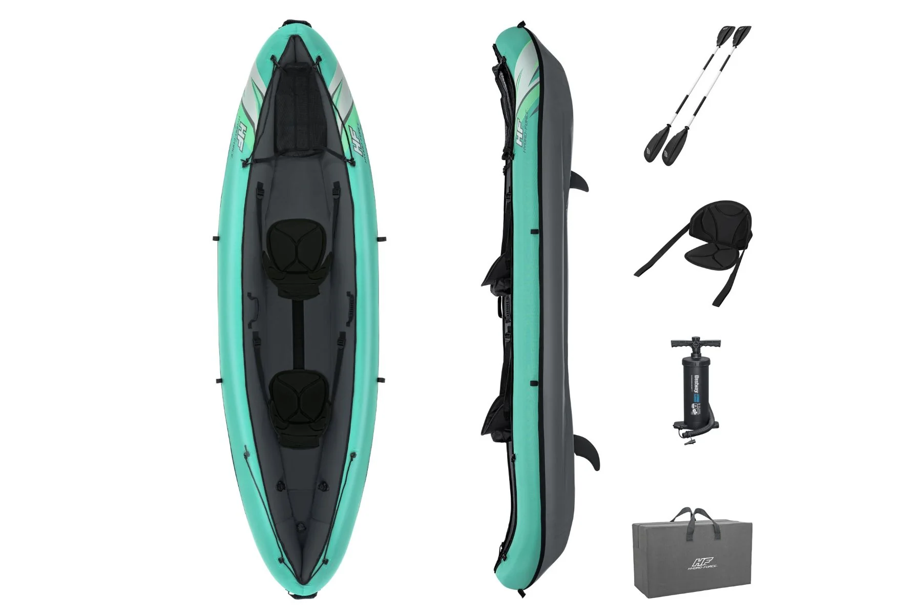 Hydro-force 2 Person Inflatable Kayak Set - Ventura - Image 3