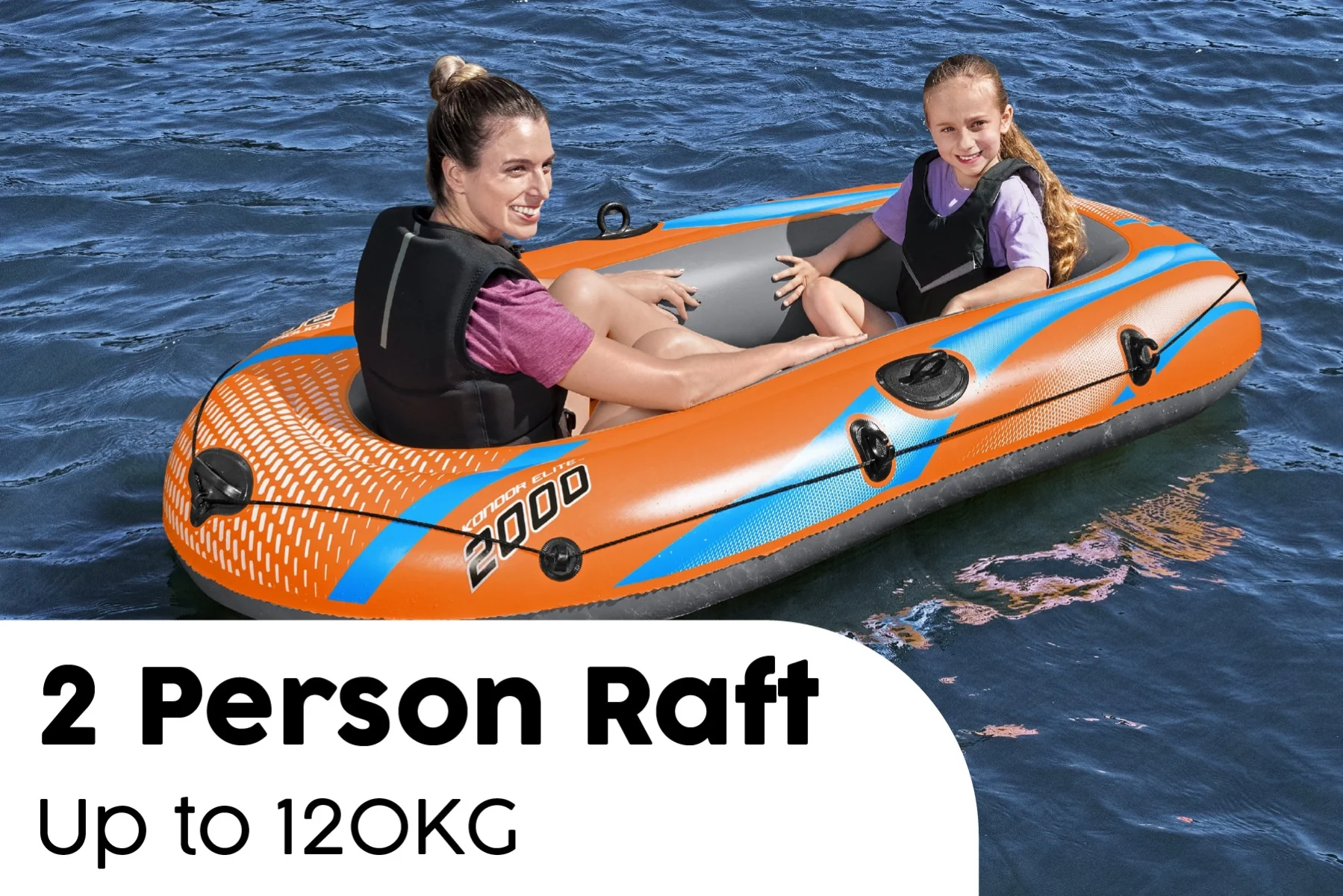 2 Person Inflatable Boat Set Kondor Elite 2000 - Image 5