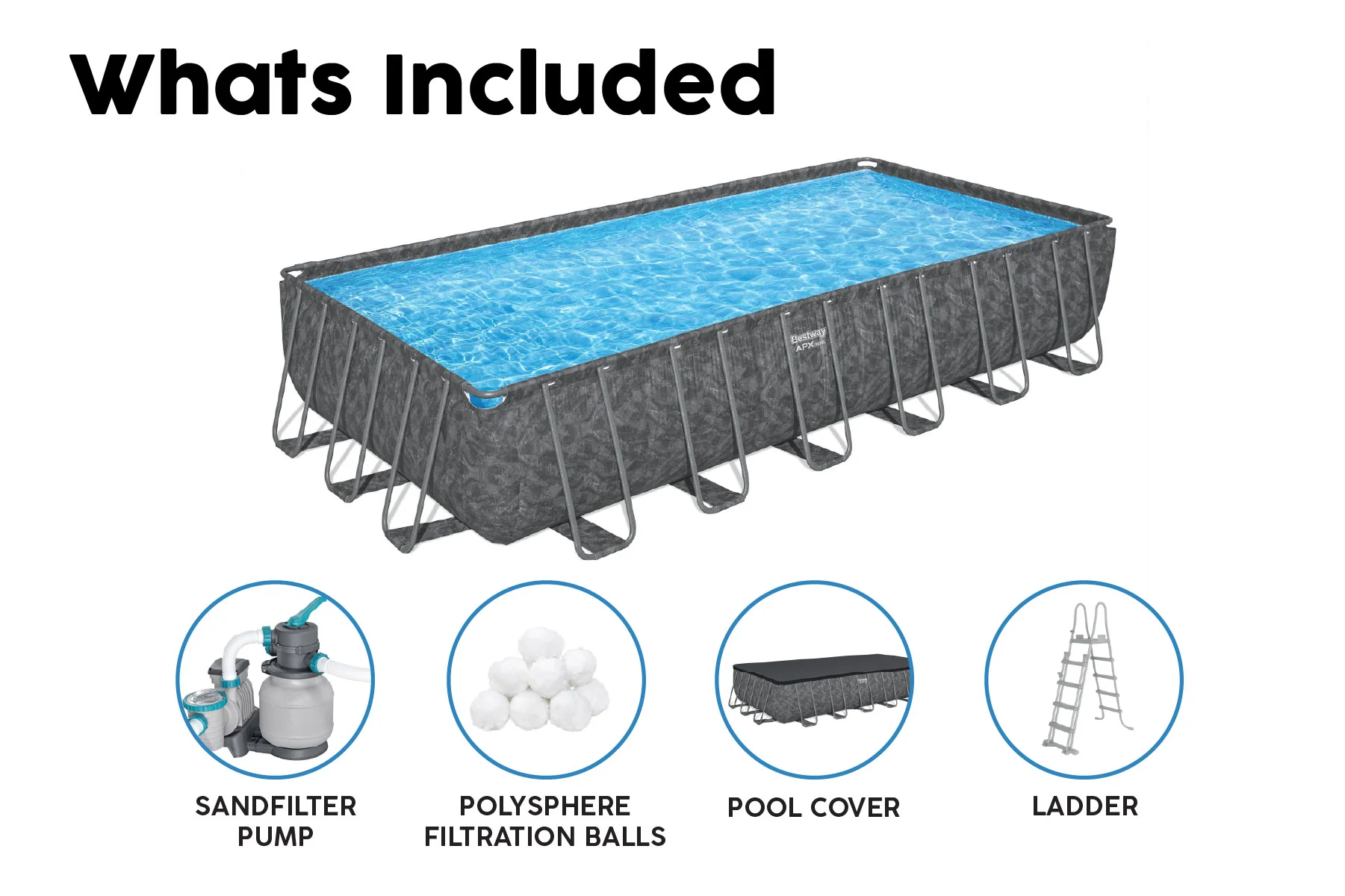 24' APX 365 Rectangular Pool Set - Image 8