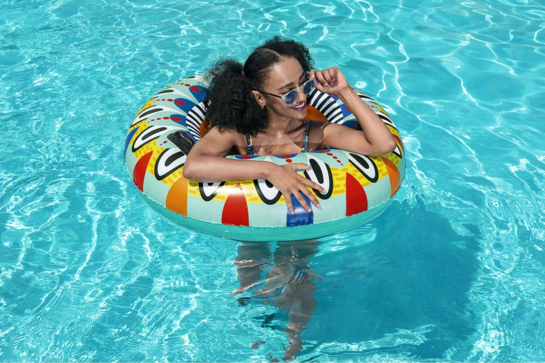 Inflatable Fiesta Swim Ring Pool Float - Image 5