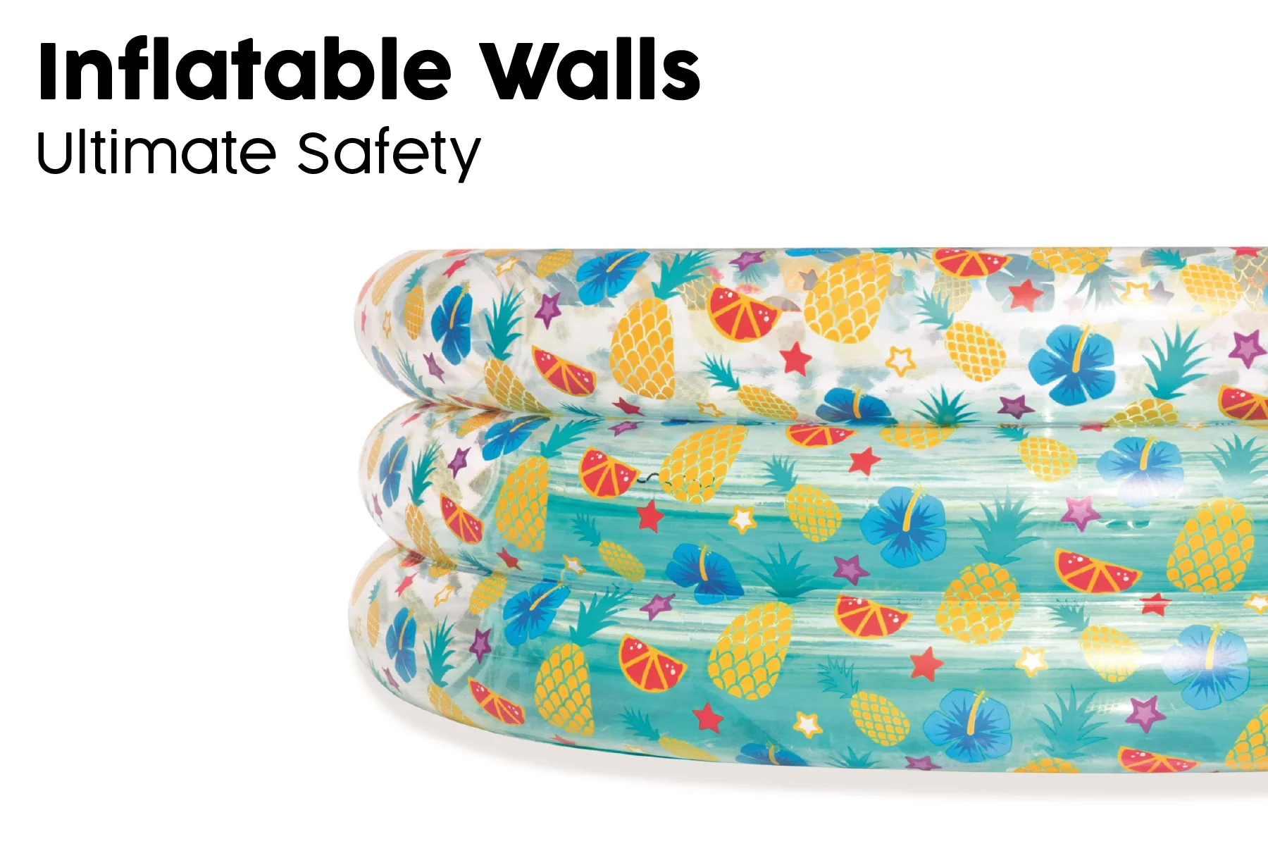 Tropical Themed Kids Inflatable Paddling Pool - Image 5