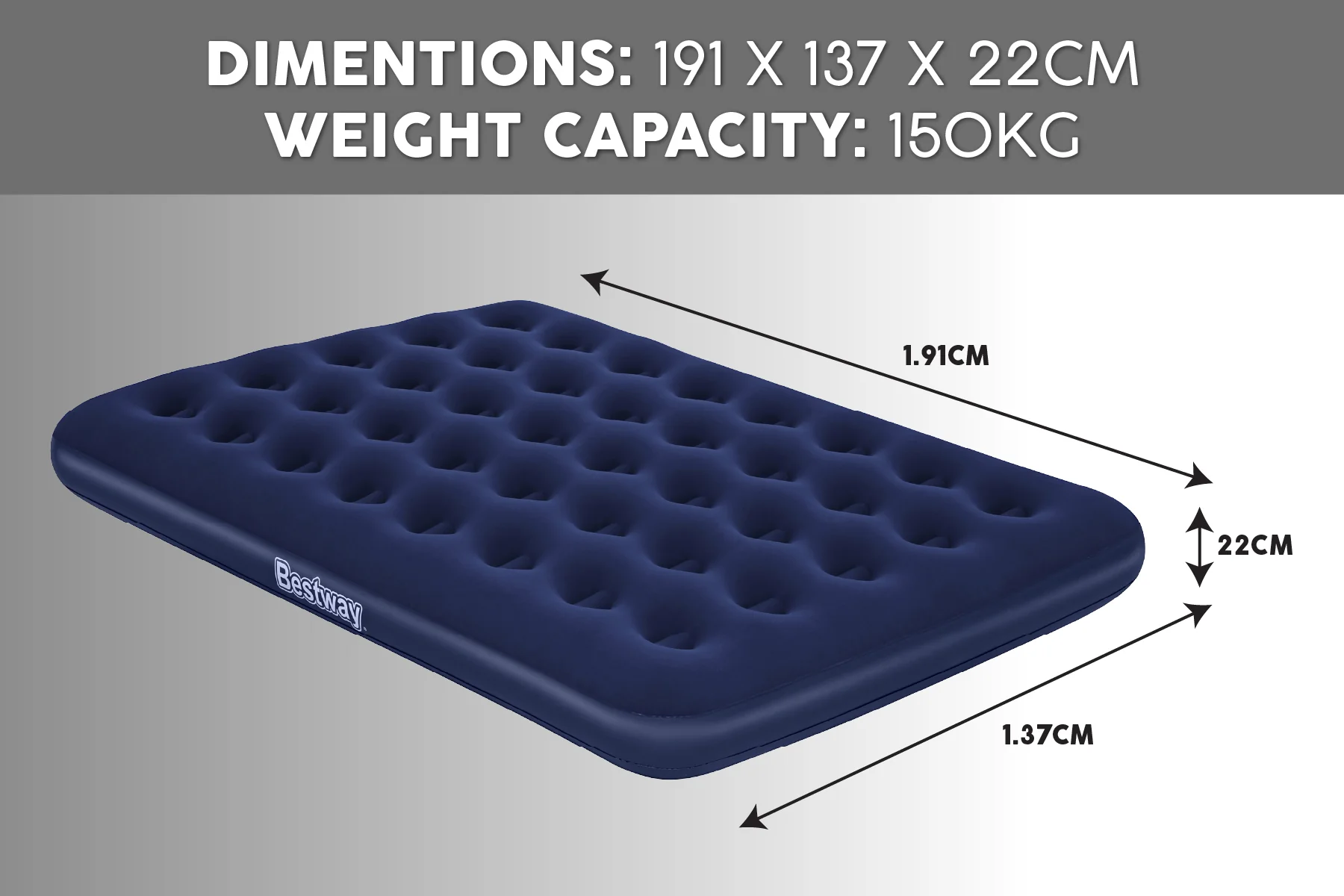 Double Flocked Airbed Inflatable Air Mattress - Image 10