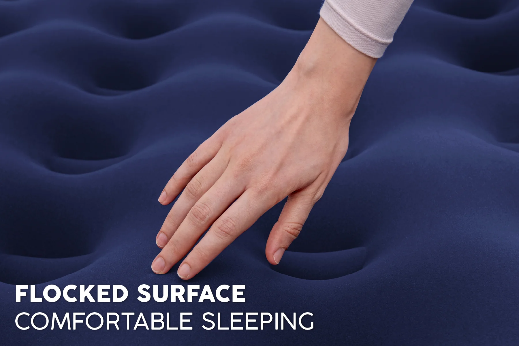 Double Flocked Airbed Inflatable Air Mattress - Image 8