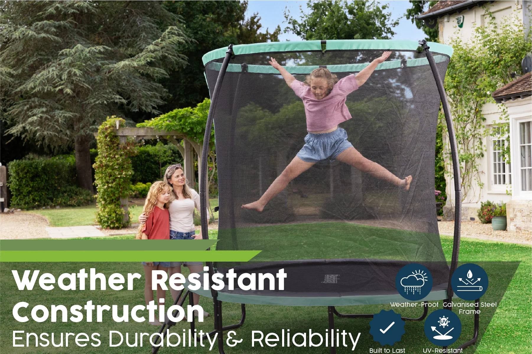 Xtreme Air 8ft Trampoline, Ladder & Enclosure - Image 5