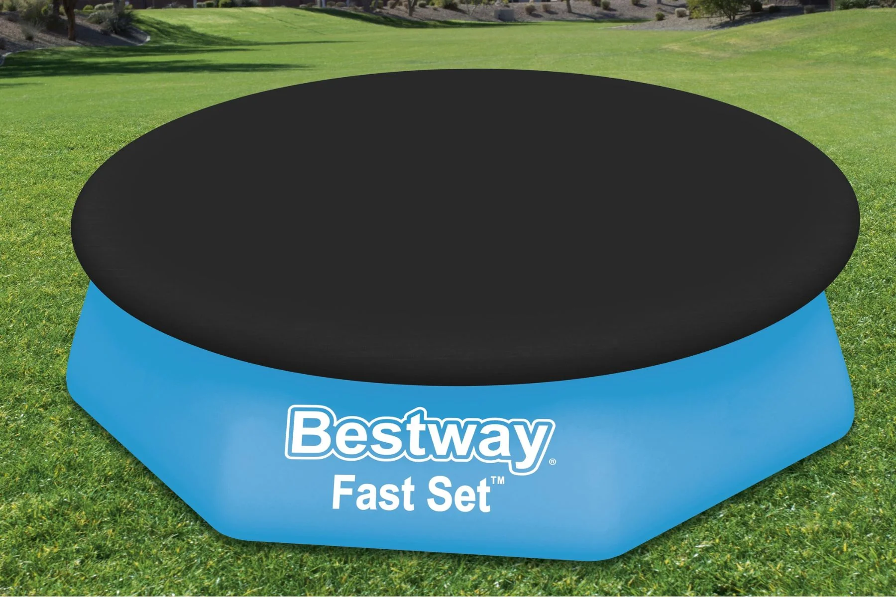 8ft Pool Cover for Inflatable Fast Set Pools - Image 5