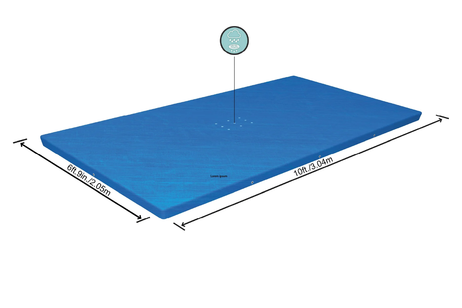 9ft 10inch Pool Cover for Steel Pro Above Ground Pools - Image 7
