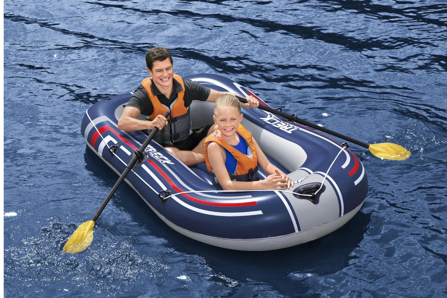 Hydro-Force 2 Person Inflatable Raft Treck Set Treck - Image 4