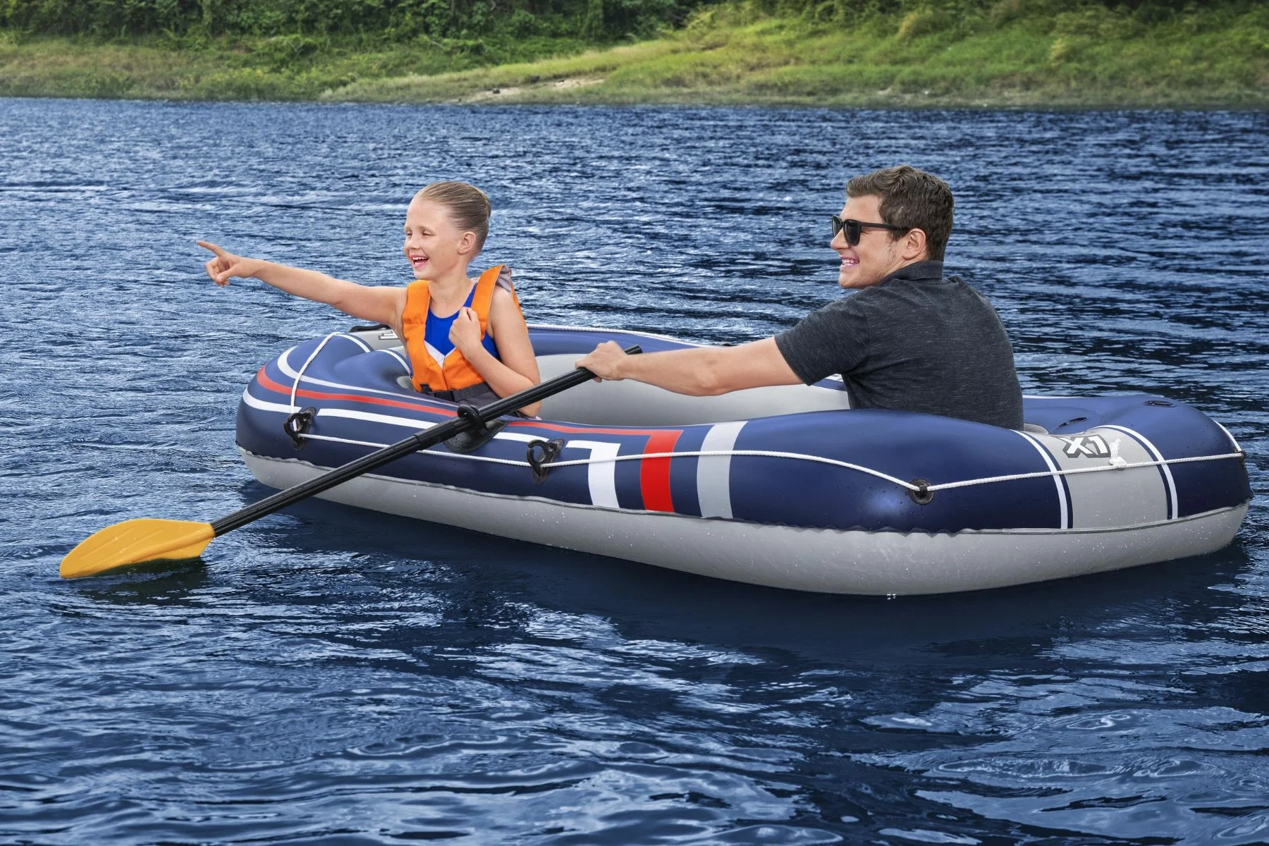 Hydro-Force 2 Person Inflatable Raft Treck Set Treck - Image 8