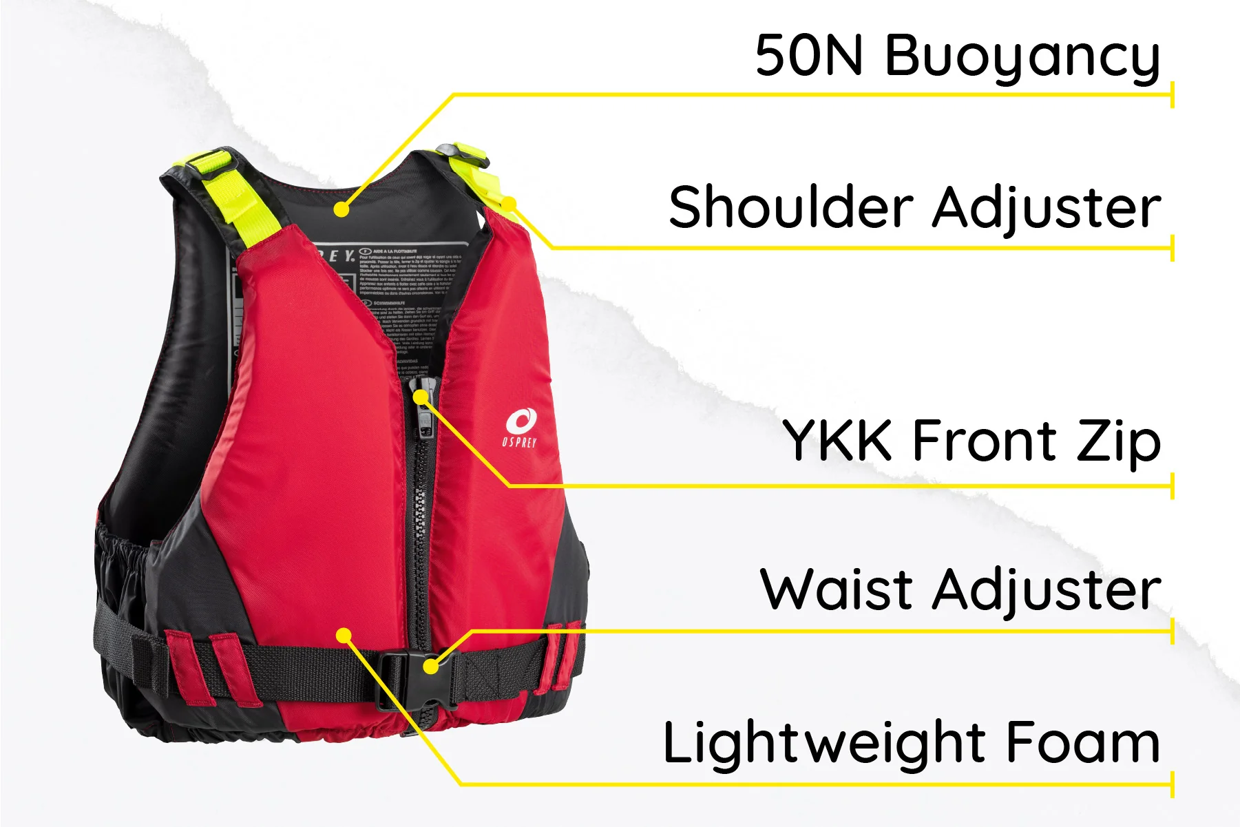 Adult Buoyancy Aid - Red - Image 8