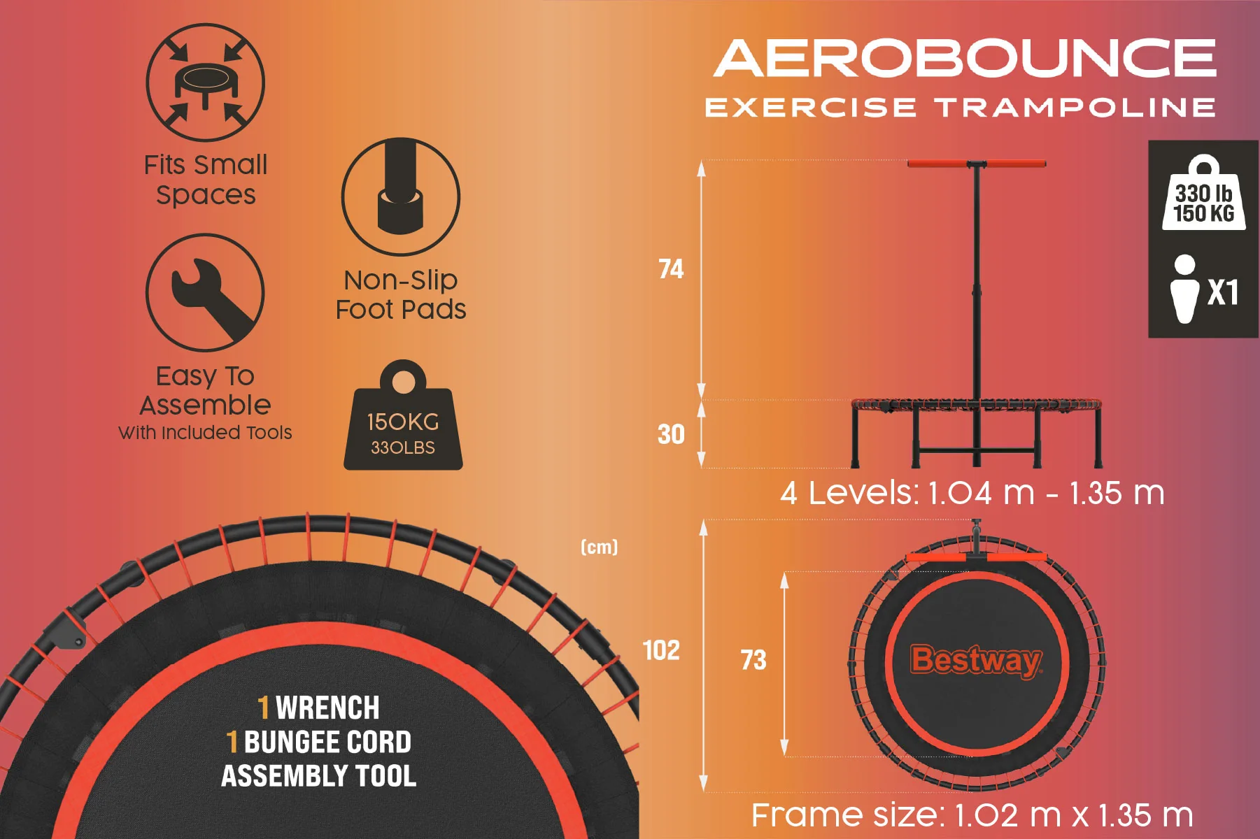 Aerobounce Exercise and Rebounder Trampoline - Image 10