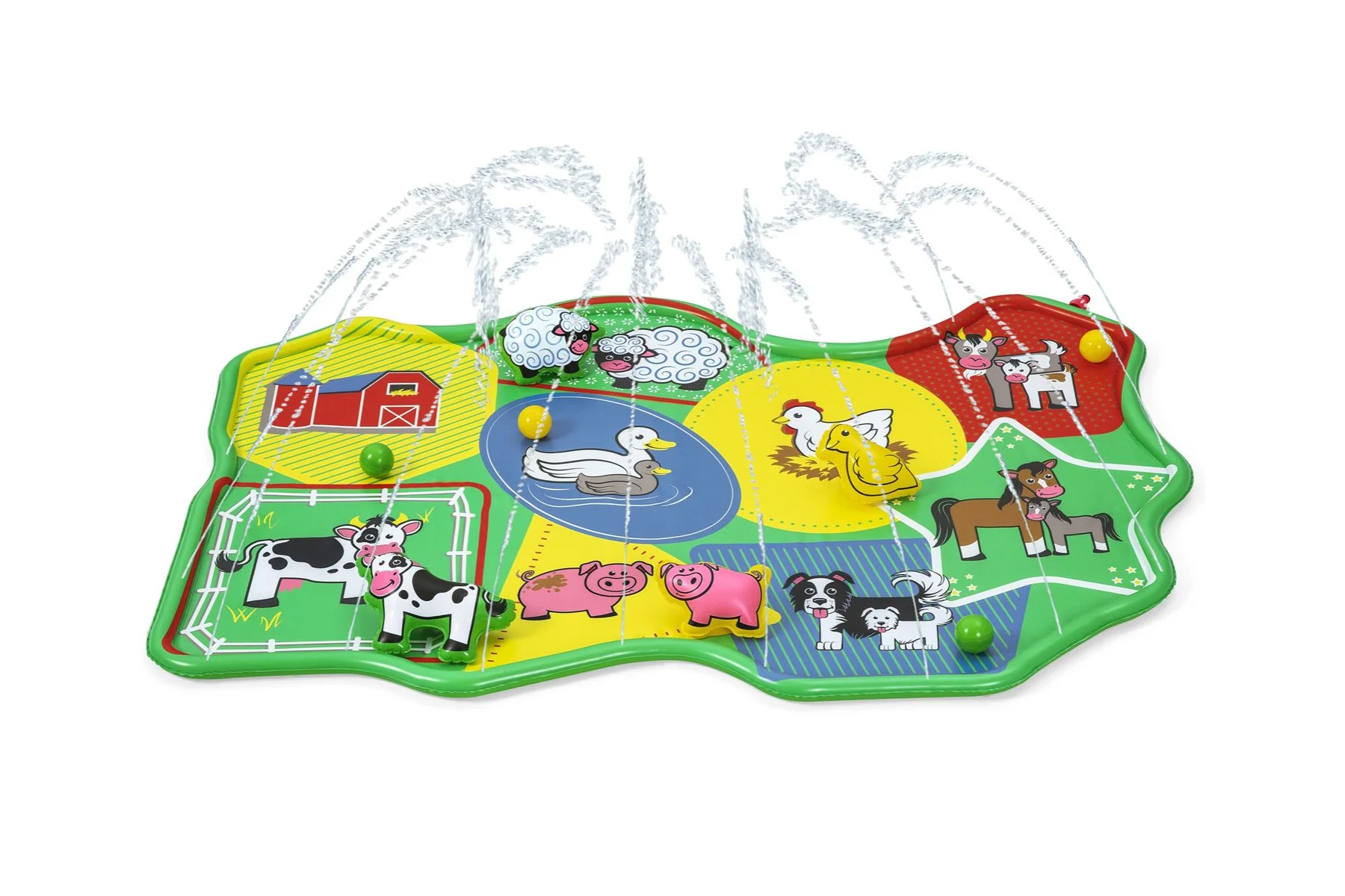 Barnyard Splash Pad Kids Water Mat - Image 3