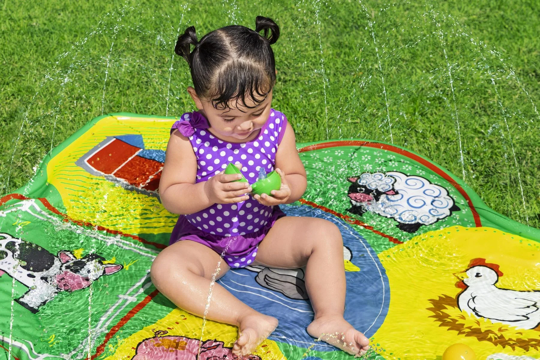 Barnyard Splash Pad Kids Water Mat - Image 5