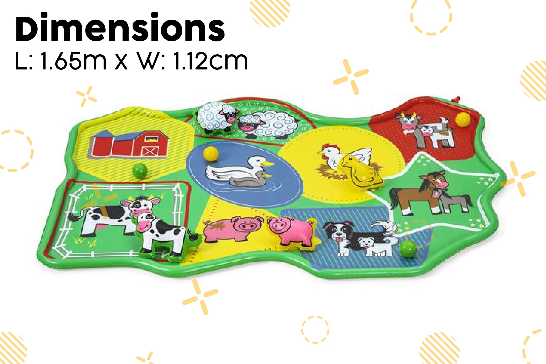 Barnyard Splash Pad Kids Water Mat - Image 8