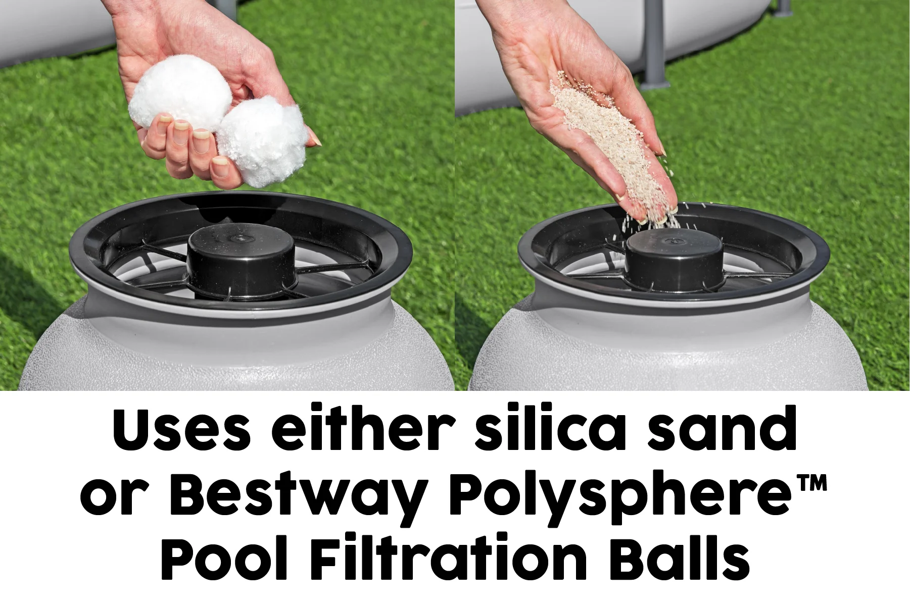 1500gal Pool Sand Filter for Above Ground Pools - Grey - Image 5