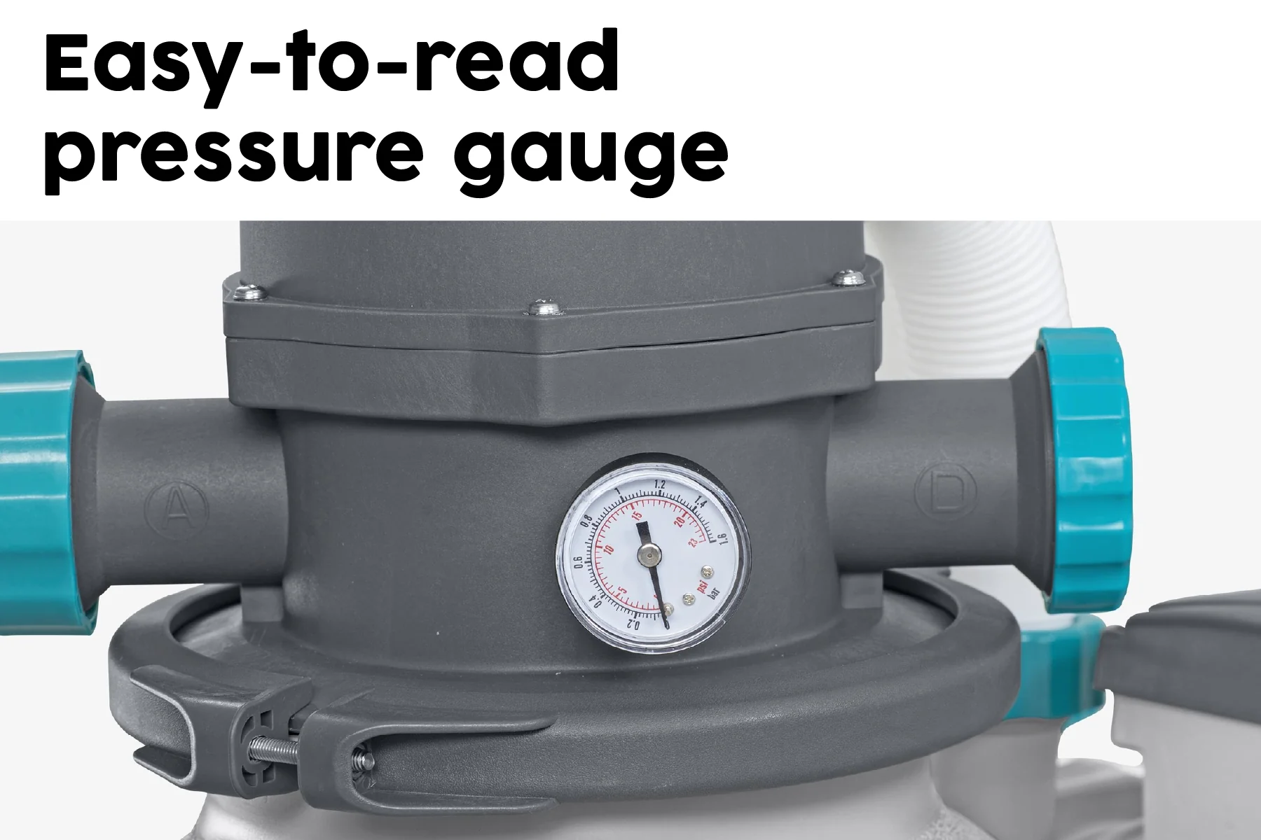 1500gal Pool Sand Filter for Above Ground Pools - Grey - Image 8
