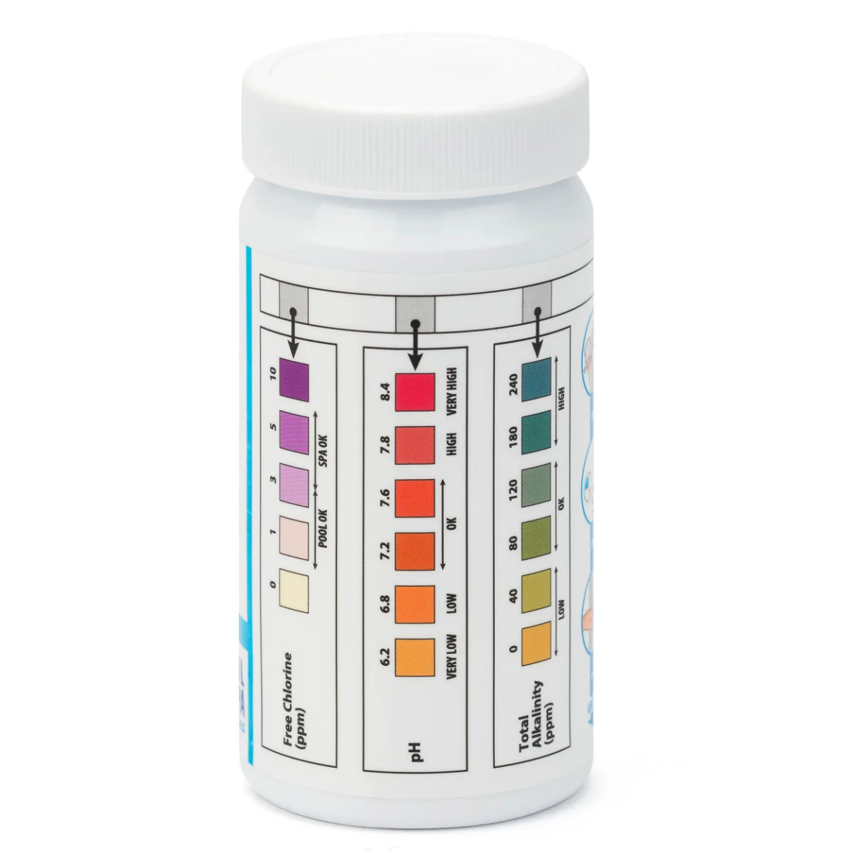 PH, Alkaline and Chlorine Dip Test Strips (50 Test Strips) - Image 4