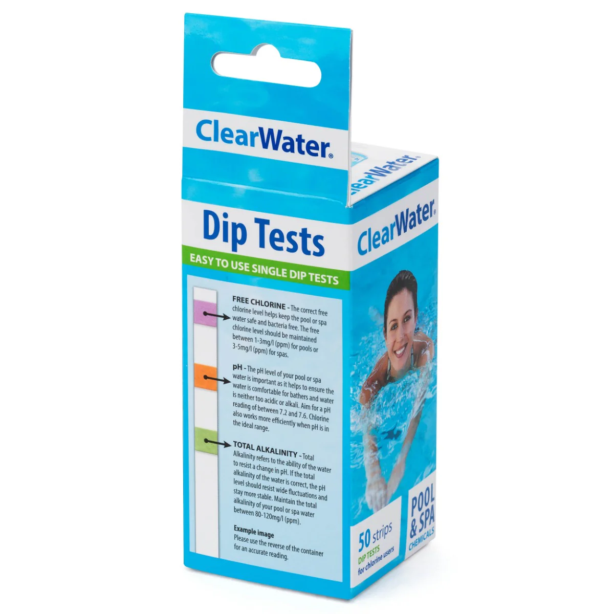 PH, Alkaline and Chlorine Dip Test Strips (50 Test Strips) - Image 8