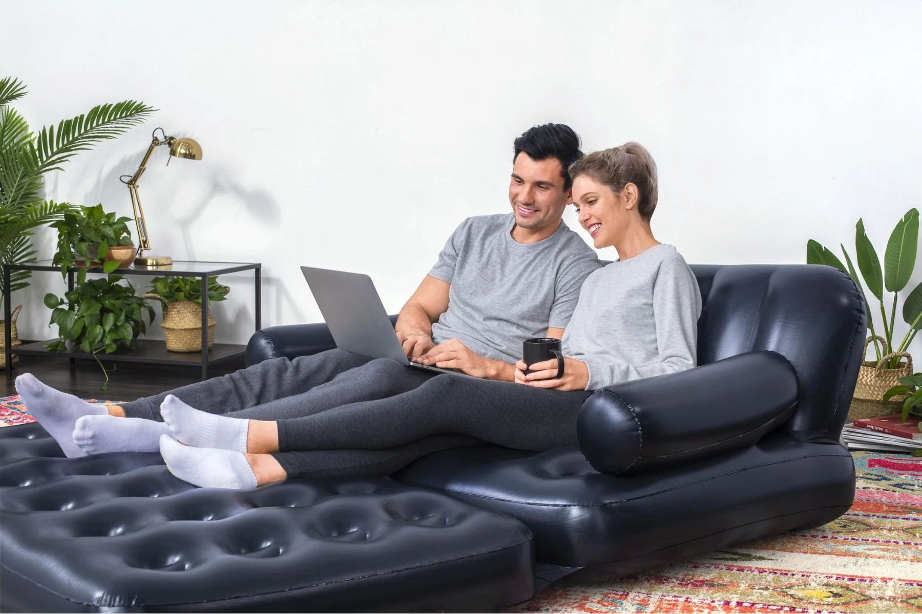 Inflatable Pull Out Camping Sofa Bed - Image 5