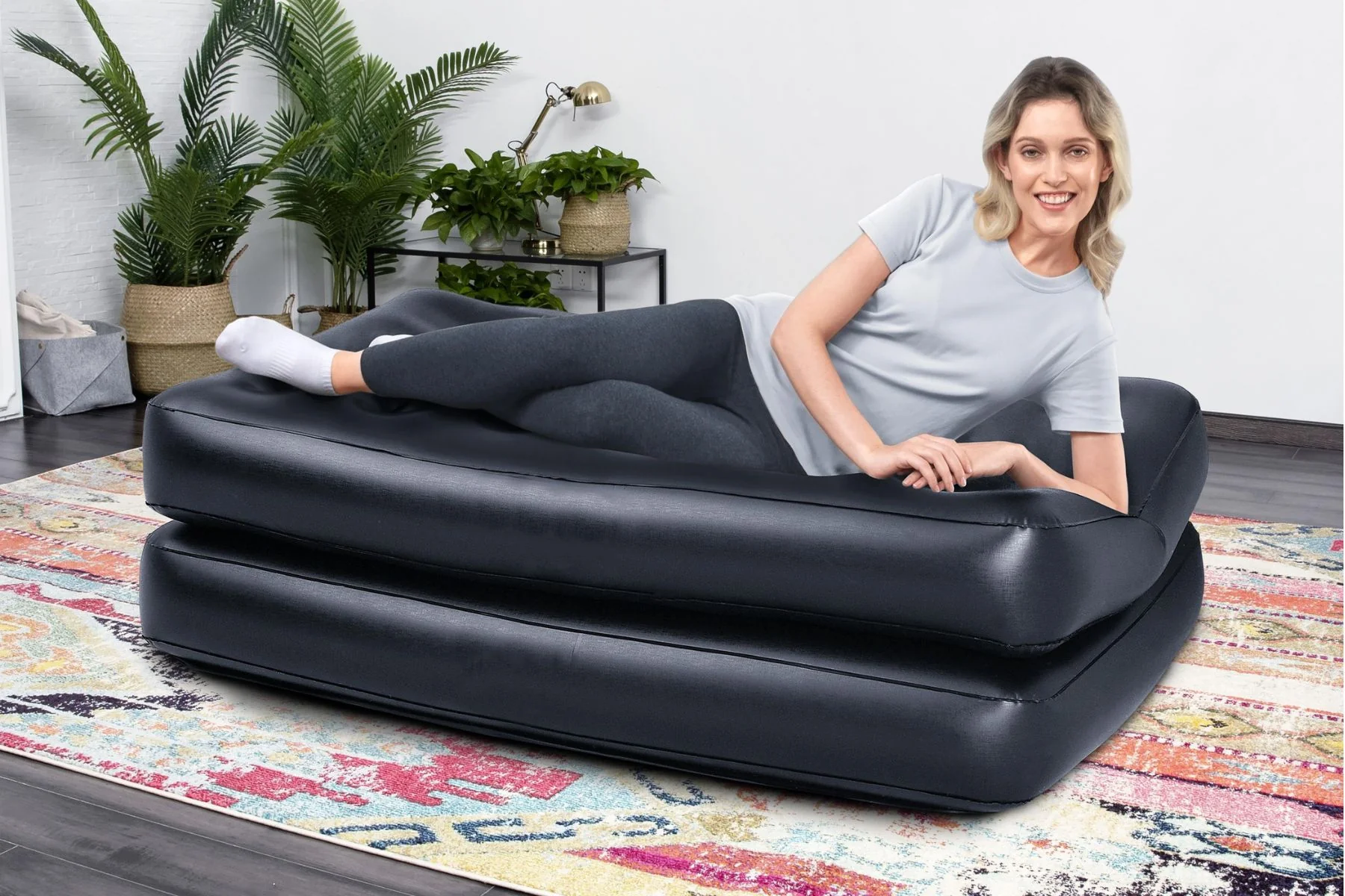 Inflatable Pull Out Camping Sofa Bed - Image 8